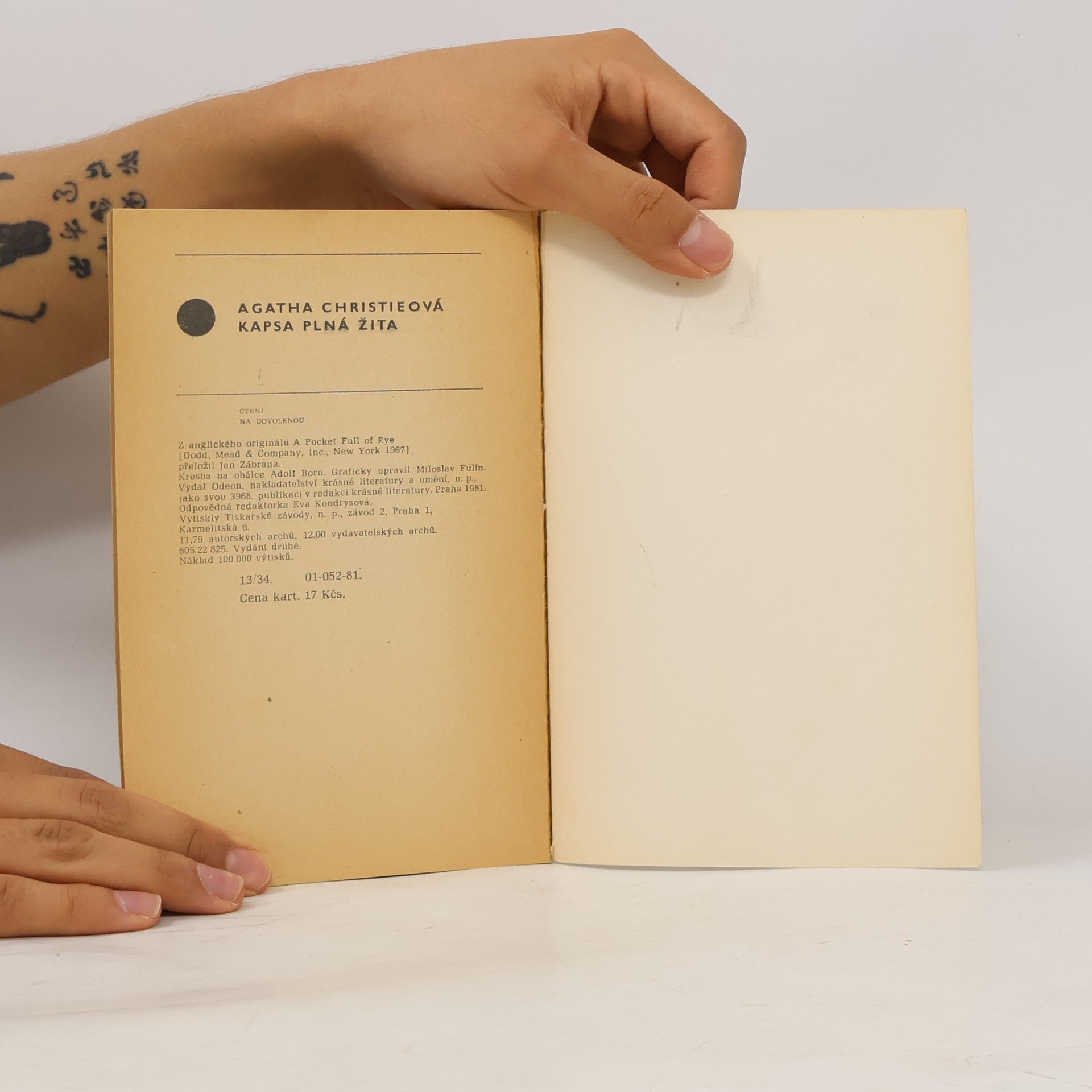 Agatha Christie Kapsa plná žita
