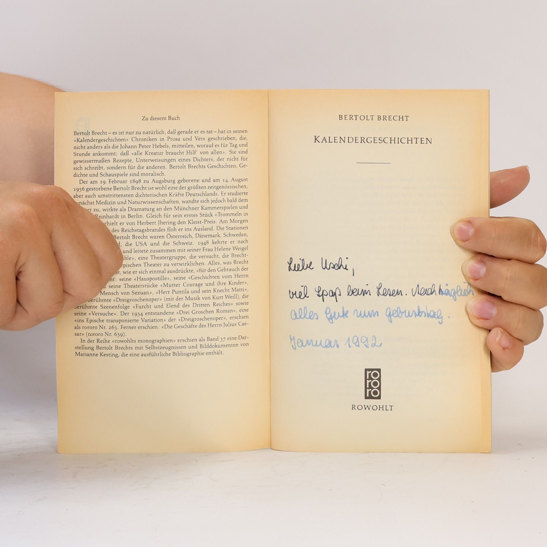 Bertolt Brecht Kalendergeschichten