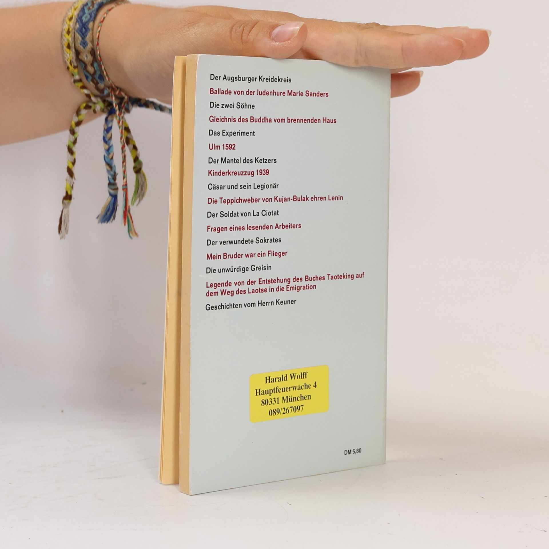 Bertolt Brecht Kalendergeschichten