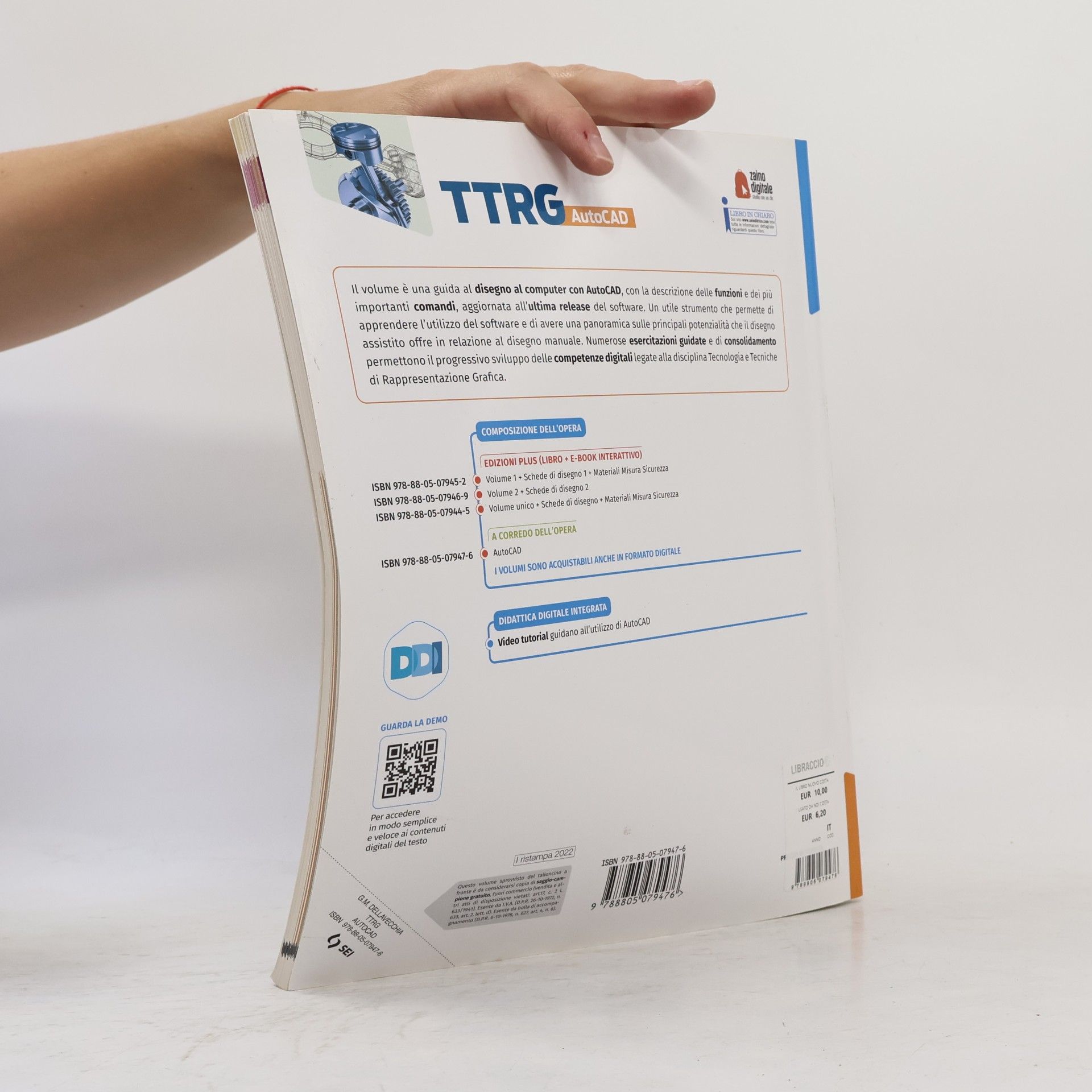 Sergio Della Vecchia TTRG. Tecnologia e tecniche di rappresentazione grafica. Per gli Ist. tecnici e professionali. Con e-book. Con espansione online