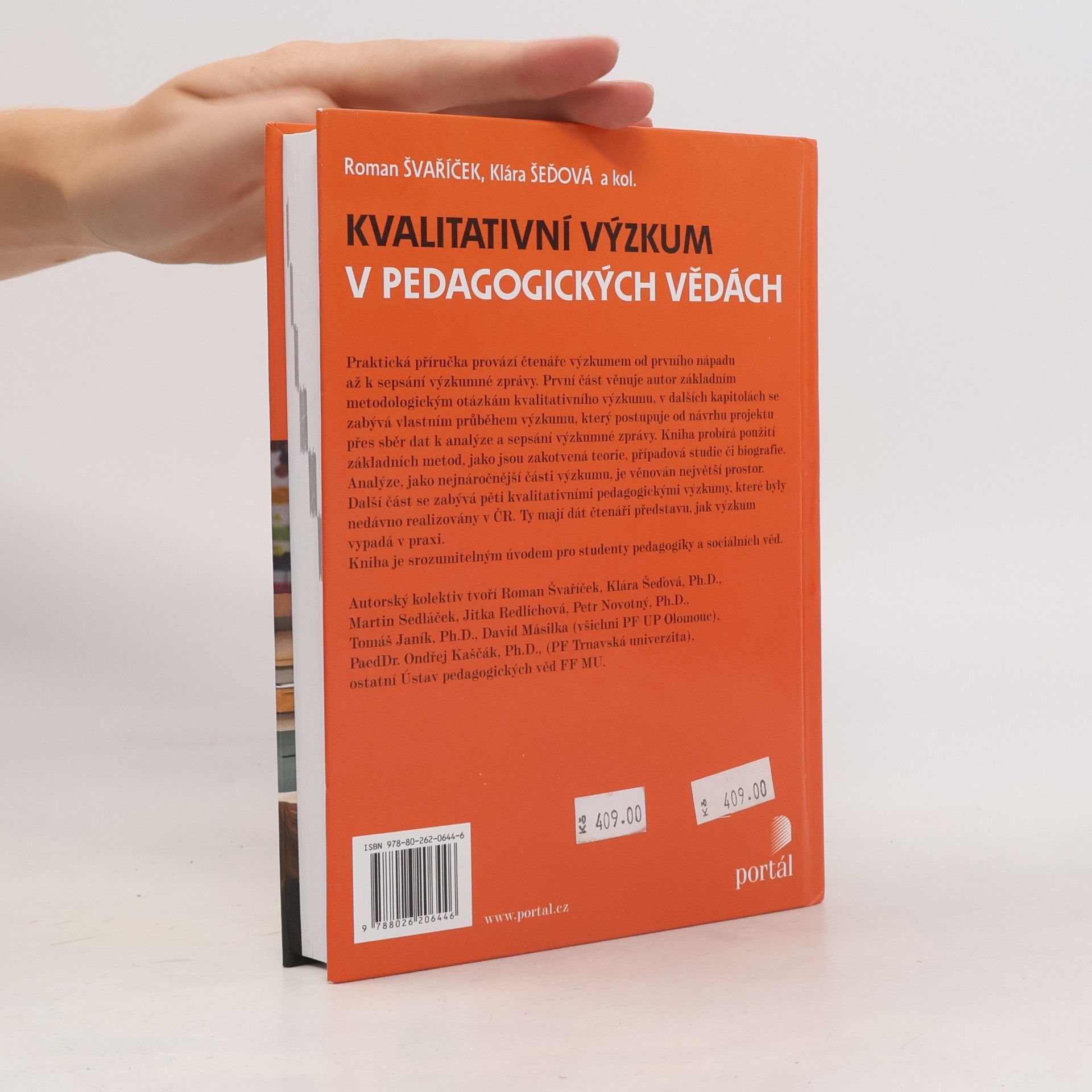 Roman Švaříček Kvalitativní výzkum v pedagogických vědách