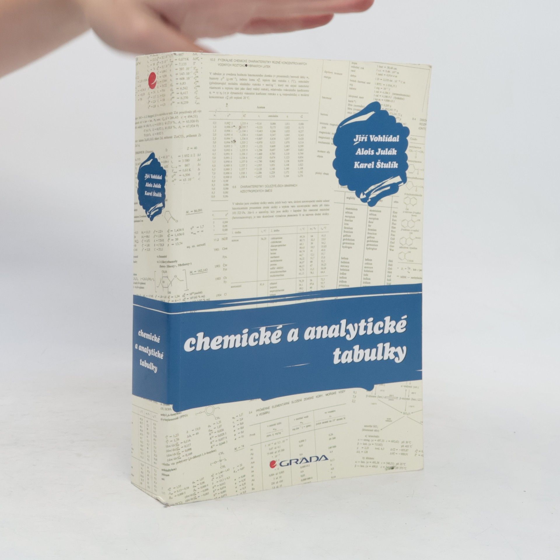Alois Julák Chemické a analytické tabulky