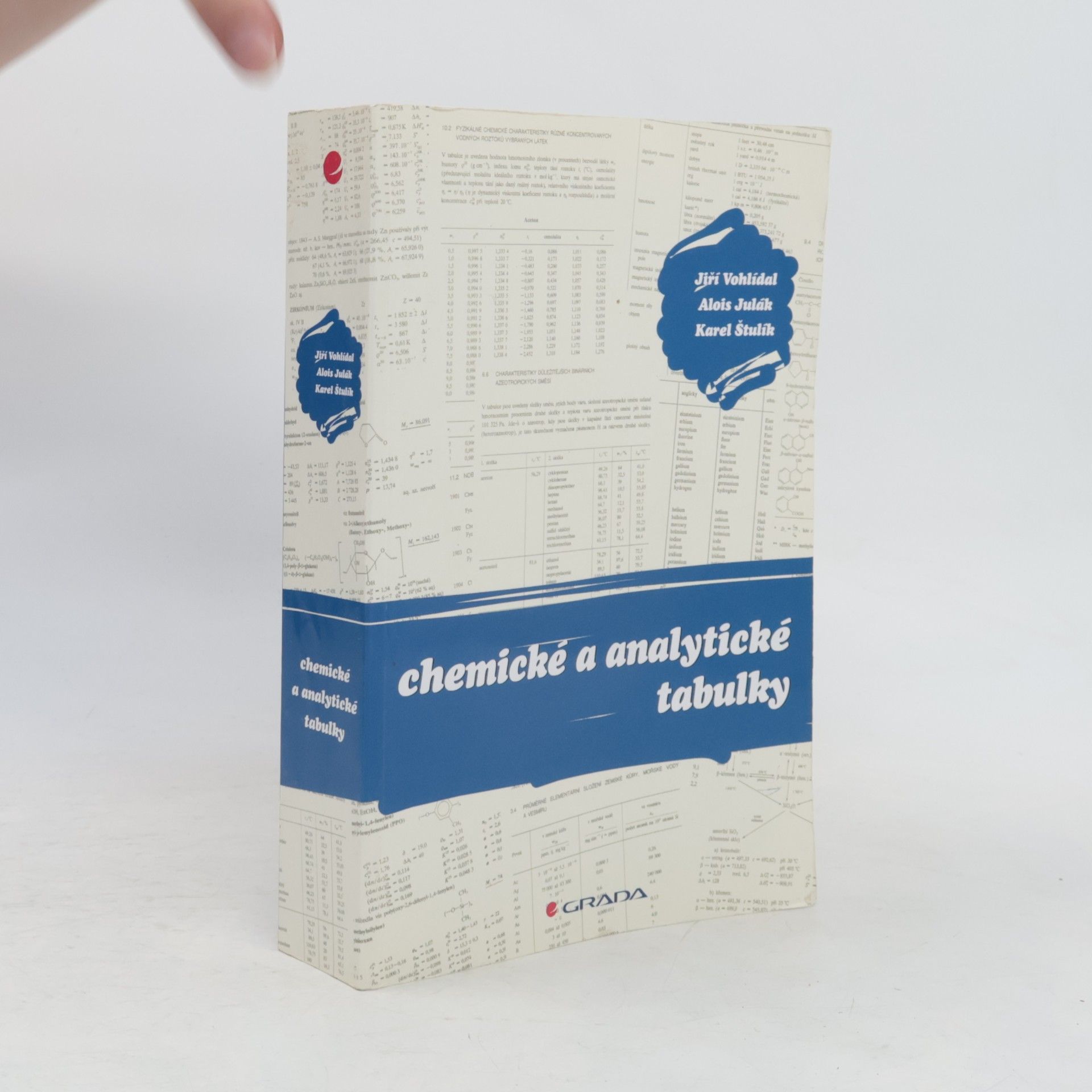 Alois Julák Chemické a analytické tabulky