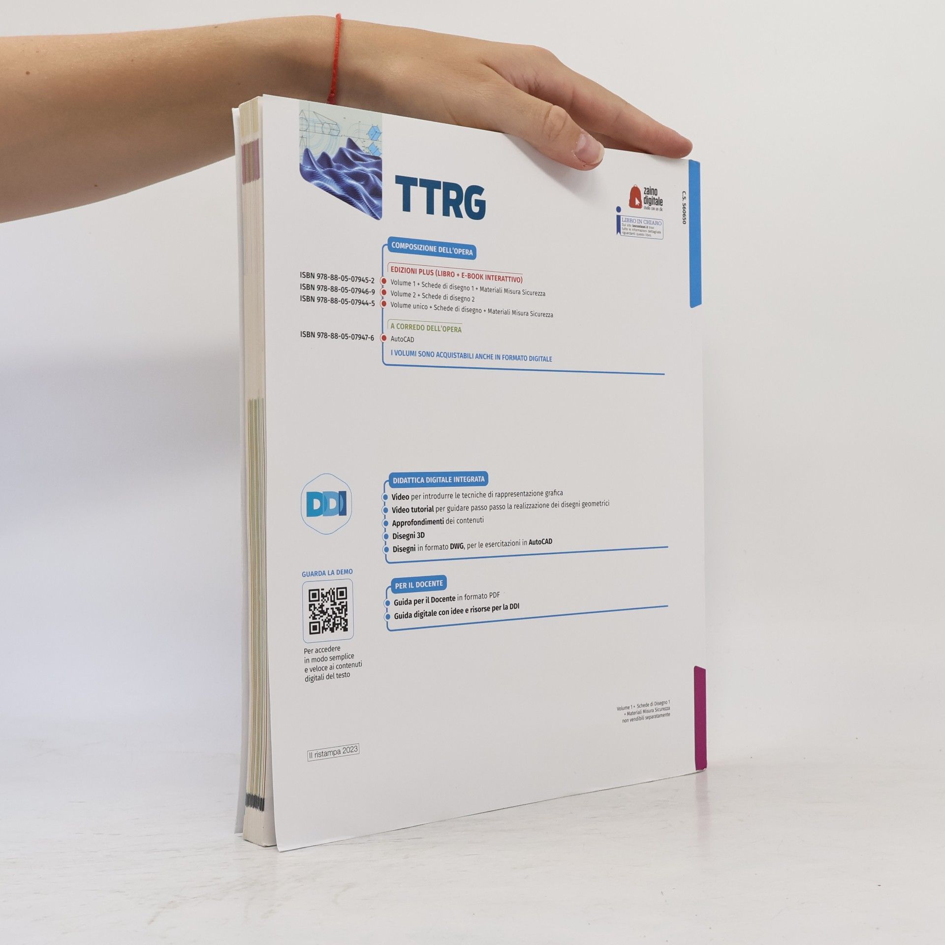 Sergio Della Vecchia TTRG. Tecnologia e tecniche di rappresentazione grafica. Con materiali, misura, sicurezza e schede di disegno. Per il primo biennio delle scuole superiori. Con e-book. Con espansione online