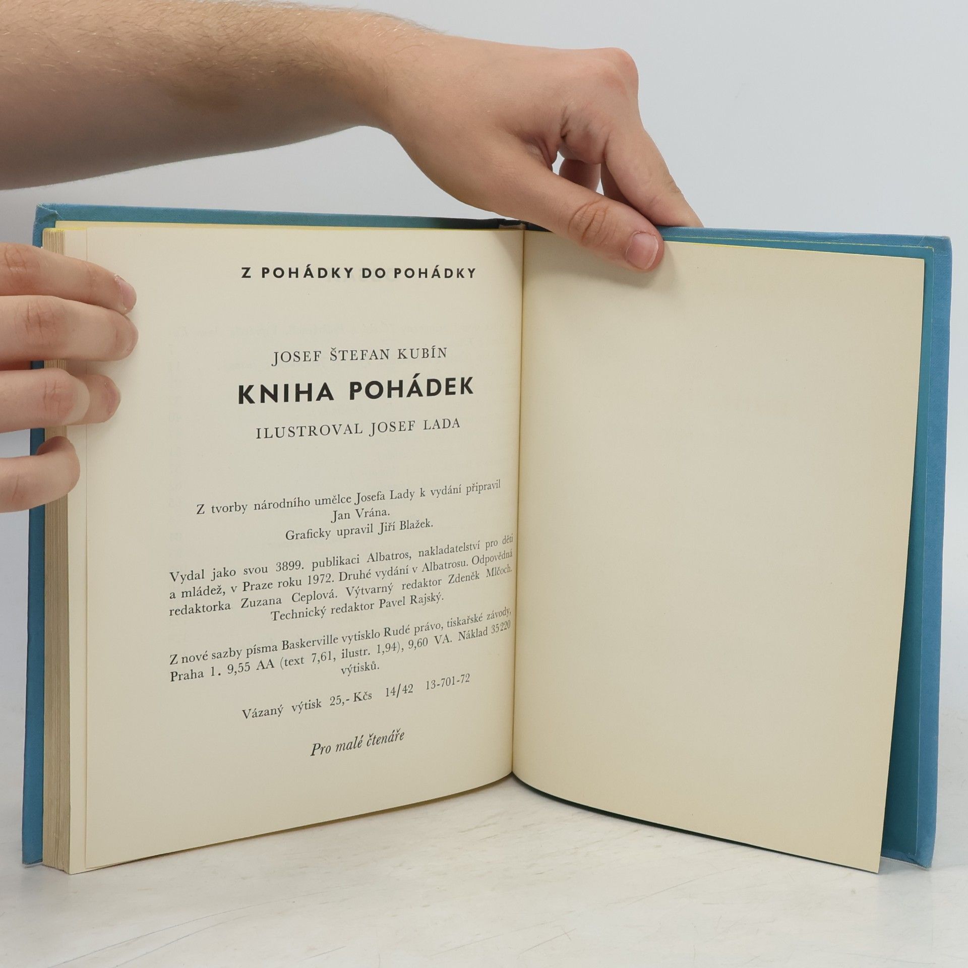 Josef Štefan Kubín Kniha pohádek