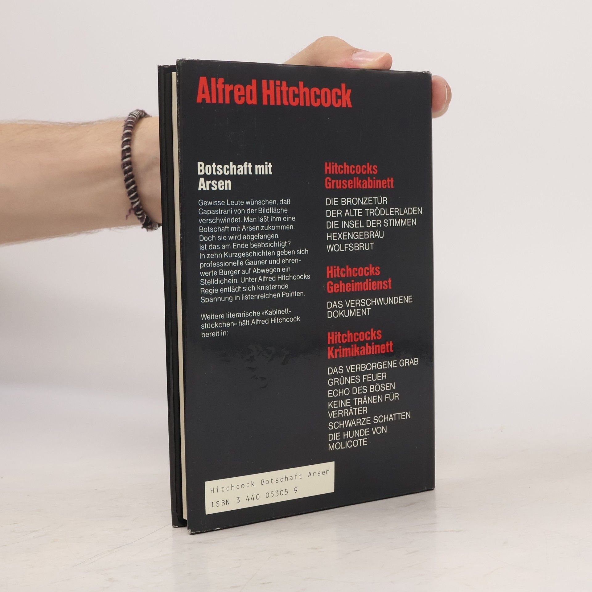 Alfred Hitchcock Botschaft mit Arsen