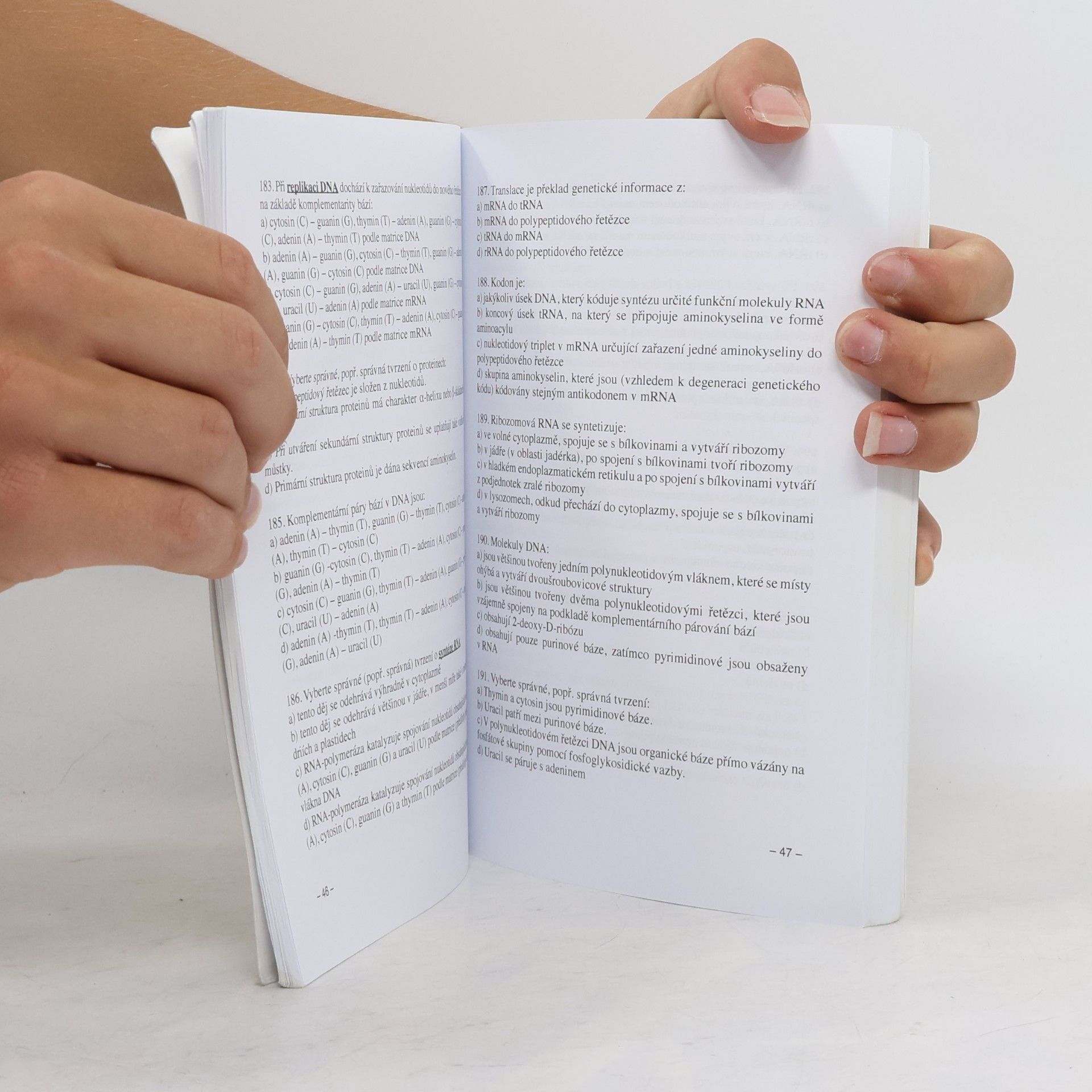 Kolektiv autorů Modelové otázky z biologie pro přijímací zkoušky