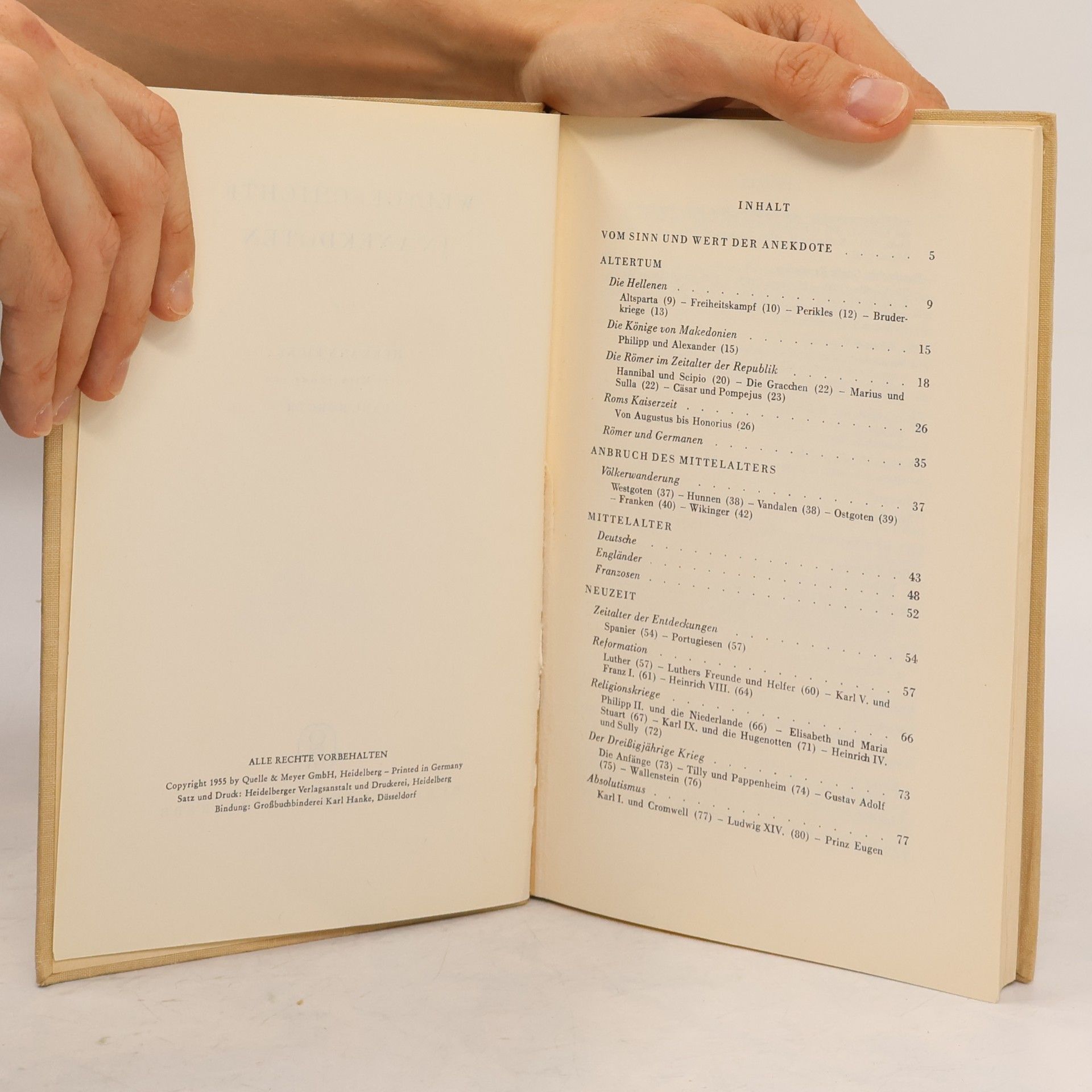 Hermann Eicke Weltgeschichte in Anekdoten