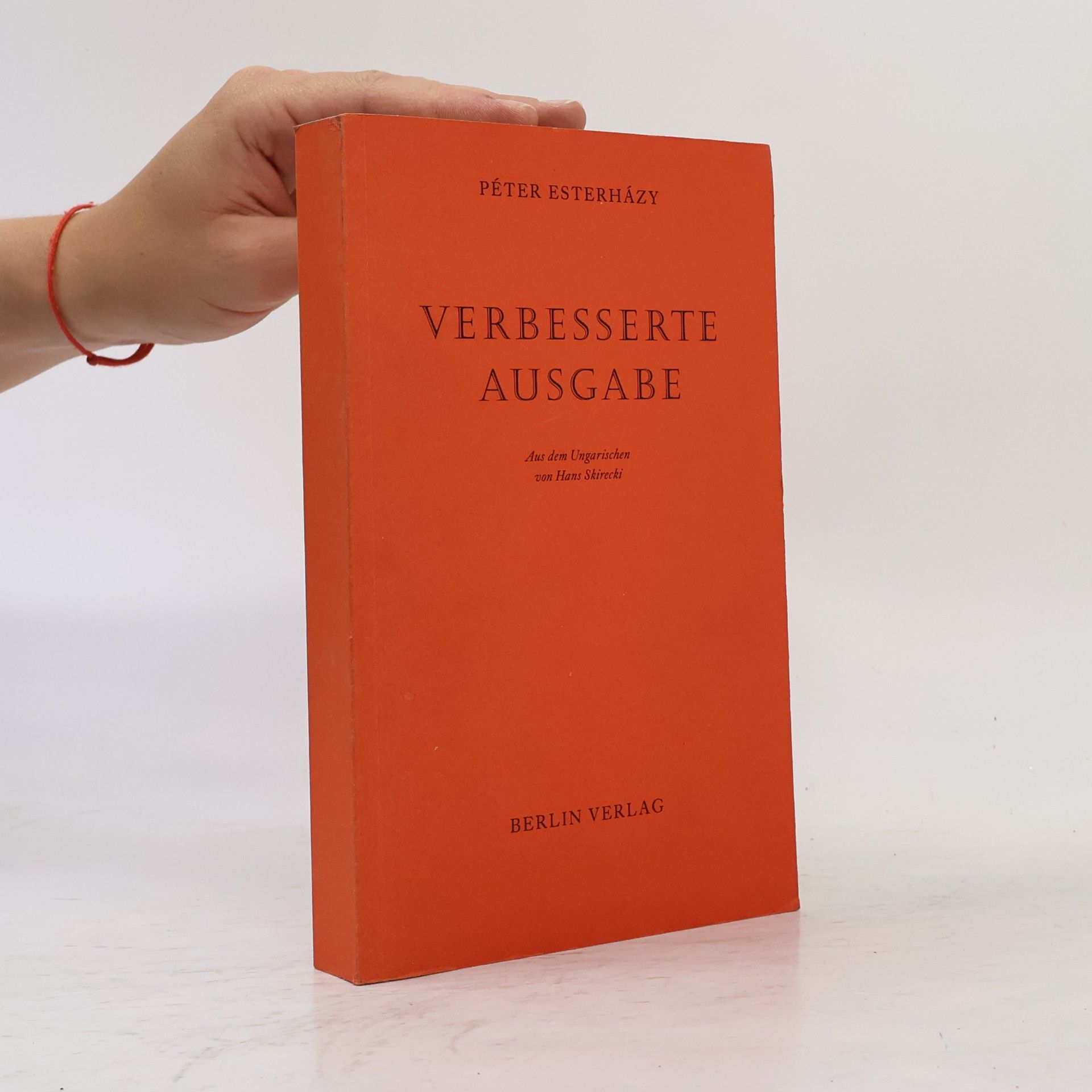 Péter Esterházy Verbesserte Ausgabe