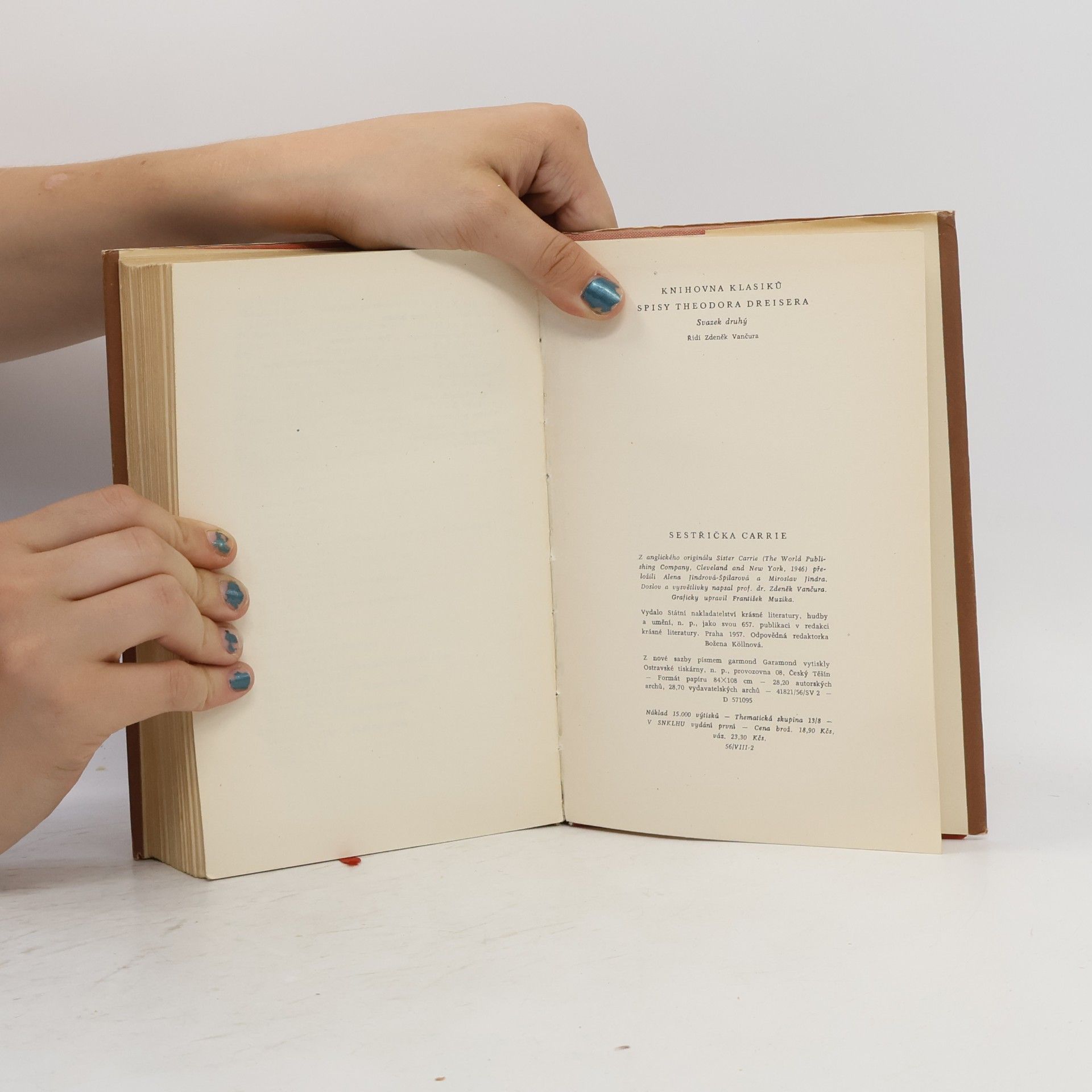 Theodore Dreiser Sestřička Carrie