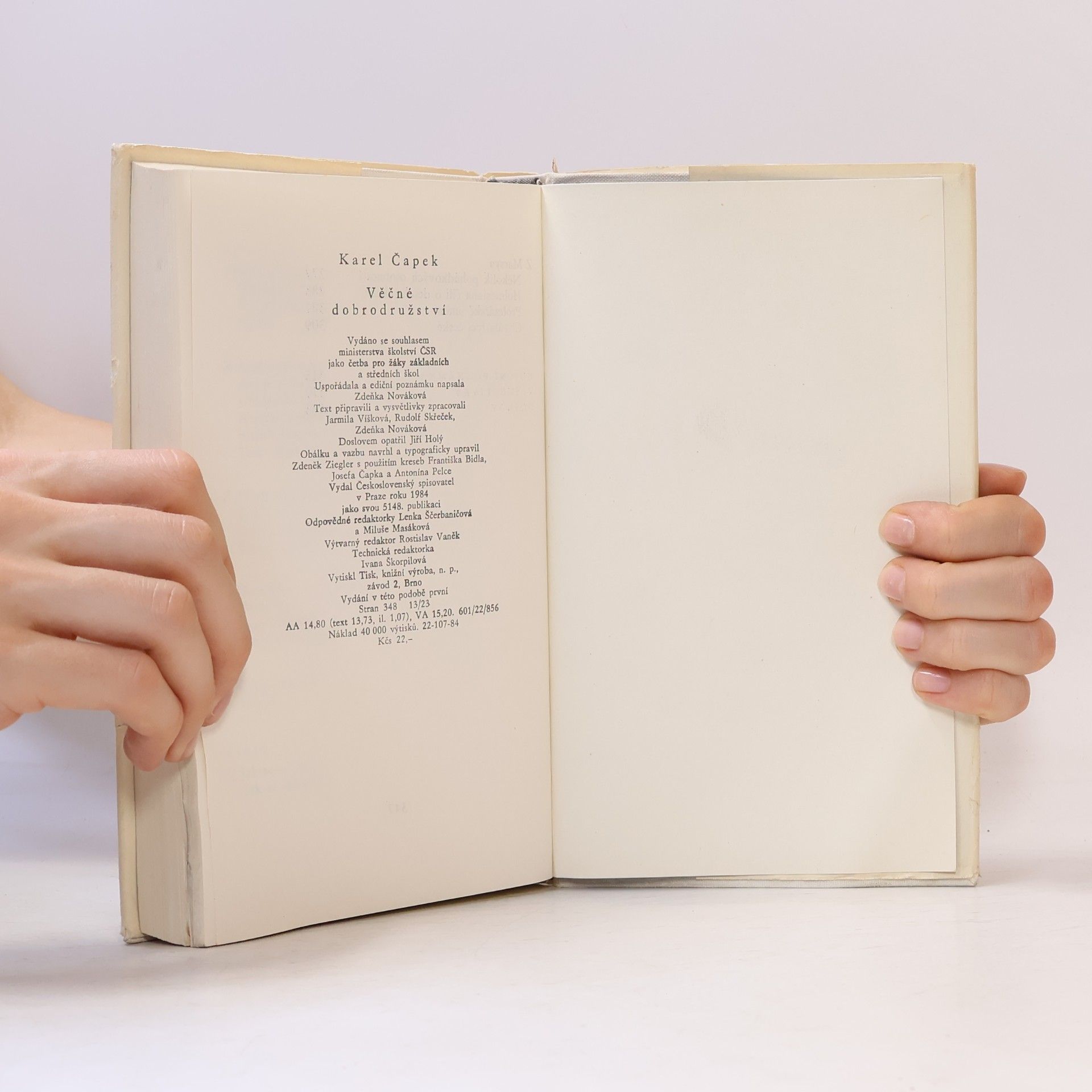 Karel Čapek Věčné dobrodružství