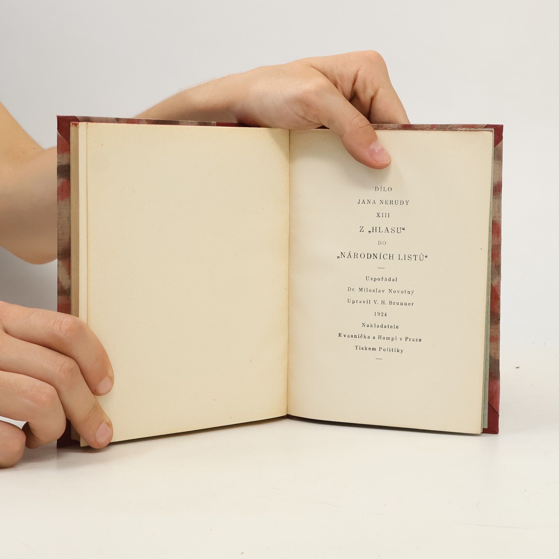 Jan Neruda Dílo Jana Nerudy XIII. Z "Hlasu" do "Národních listů