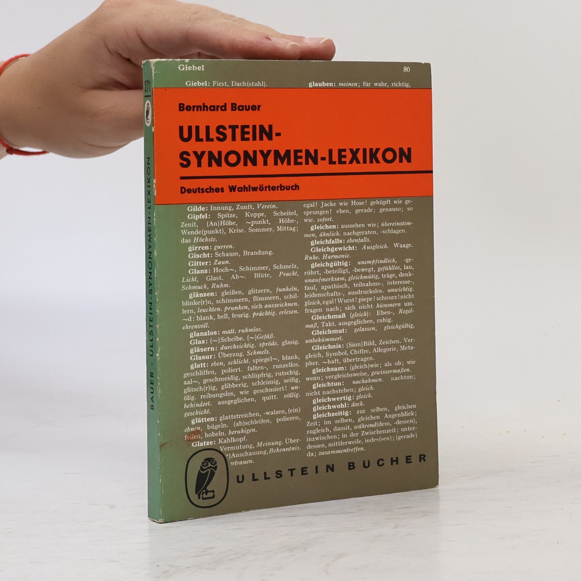 Bernhard Bauer Ullstein Synonymen-Lexikon