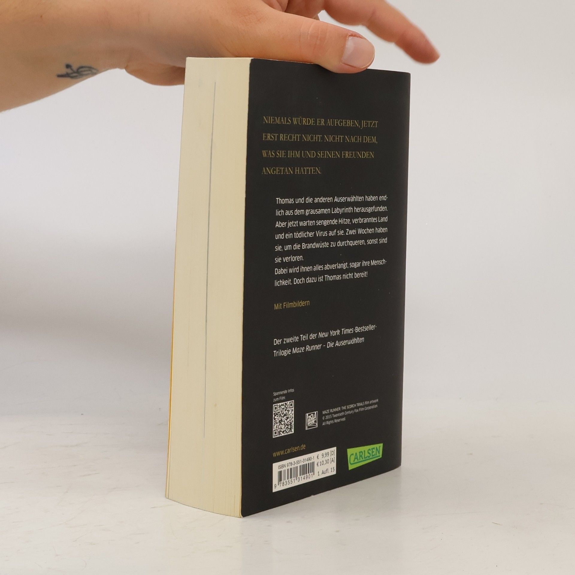 James Dashner Maze Runner, die Auserwählten in der Brandwüste