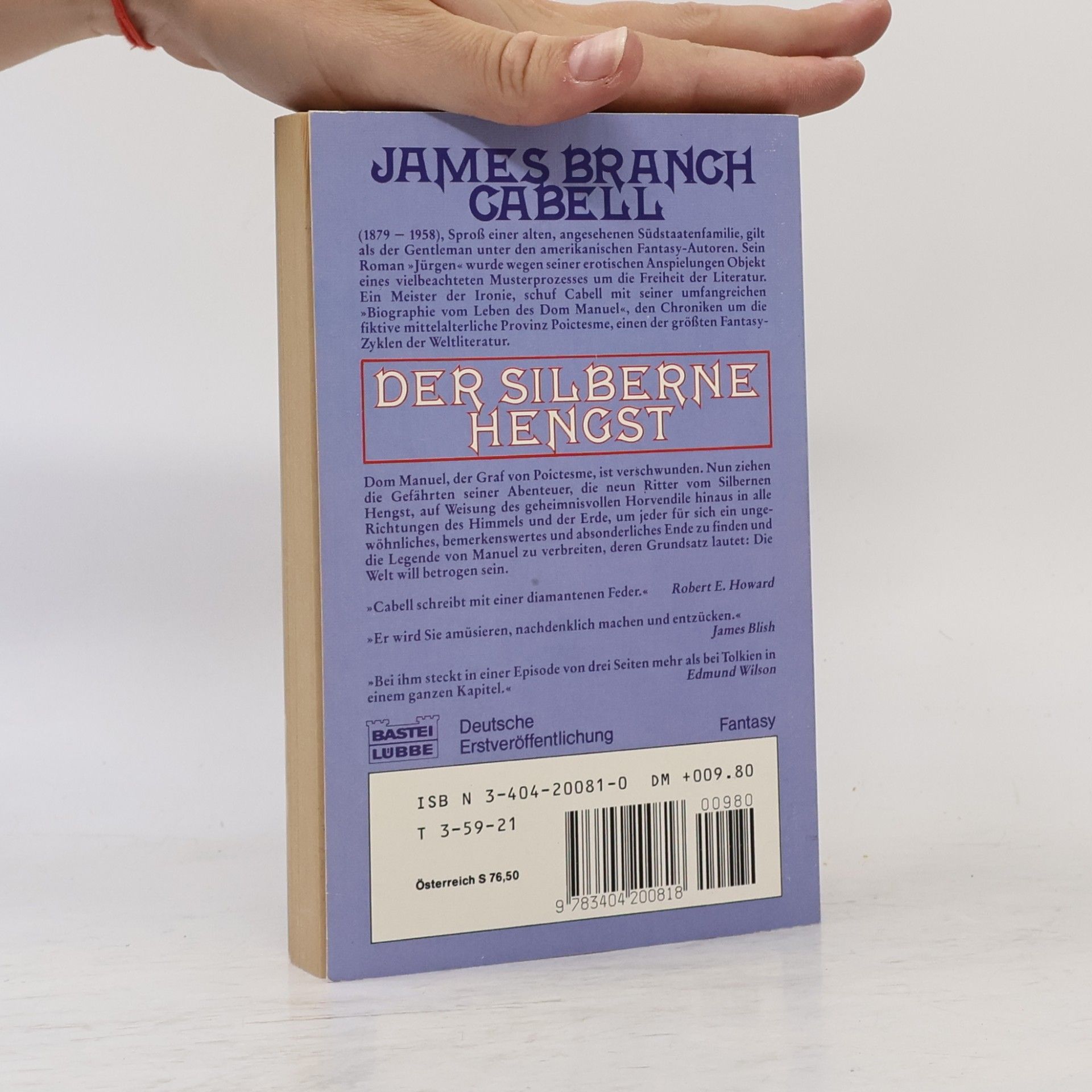 James Branch Cabell Der silberne Hengst