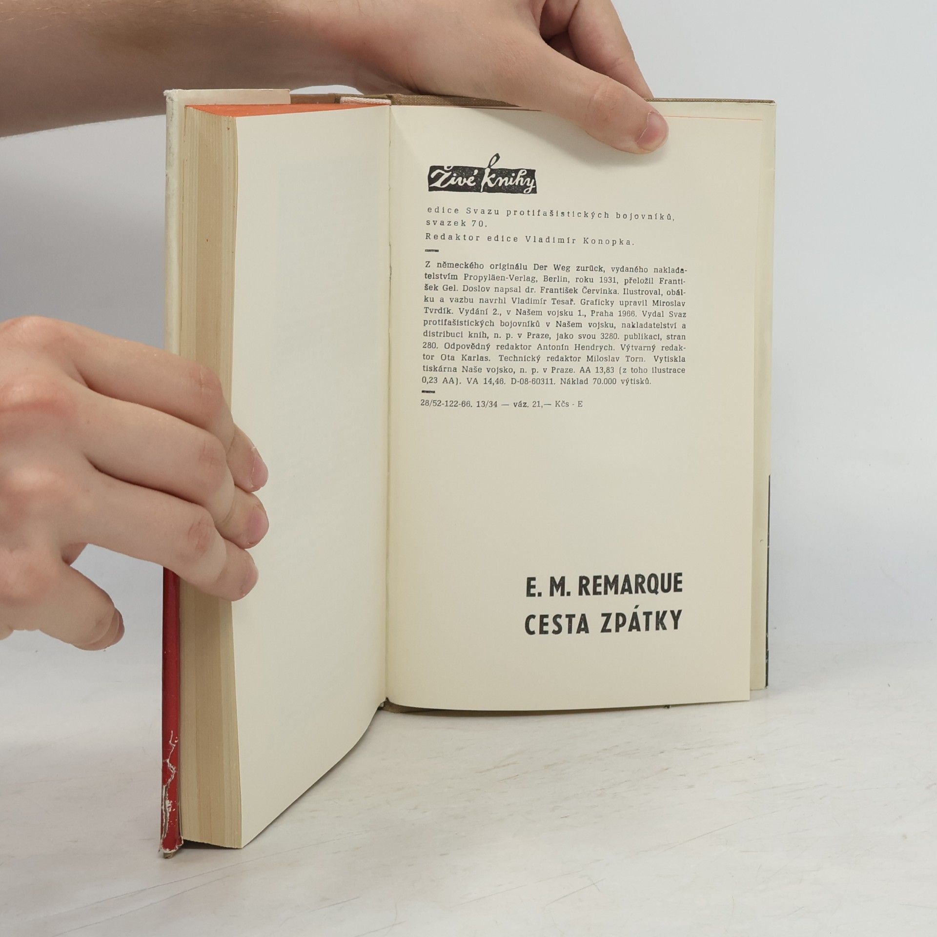 Erich Maria Remarque Cesta zpátky