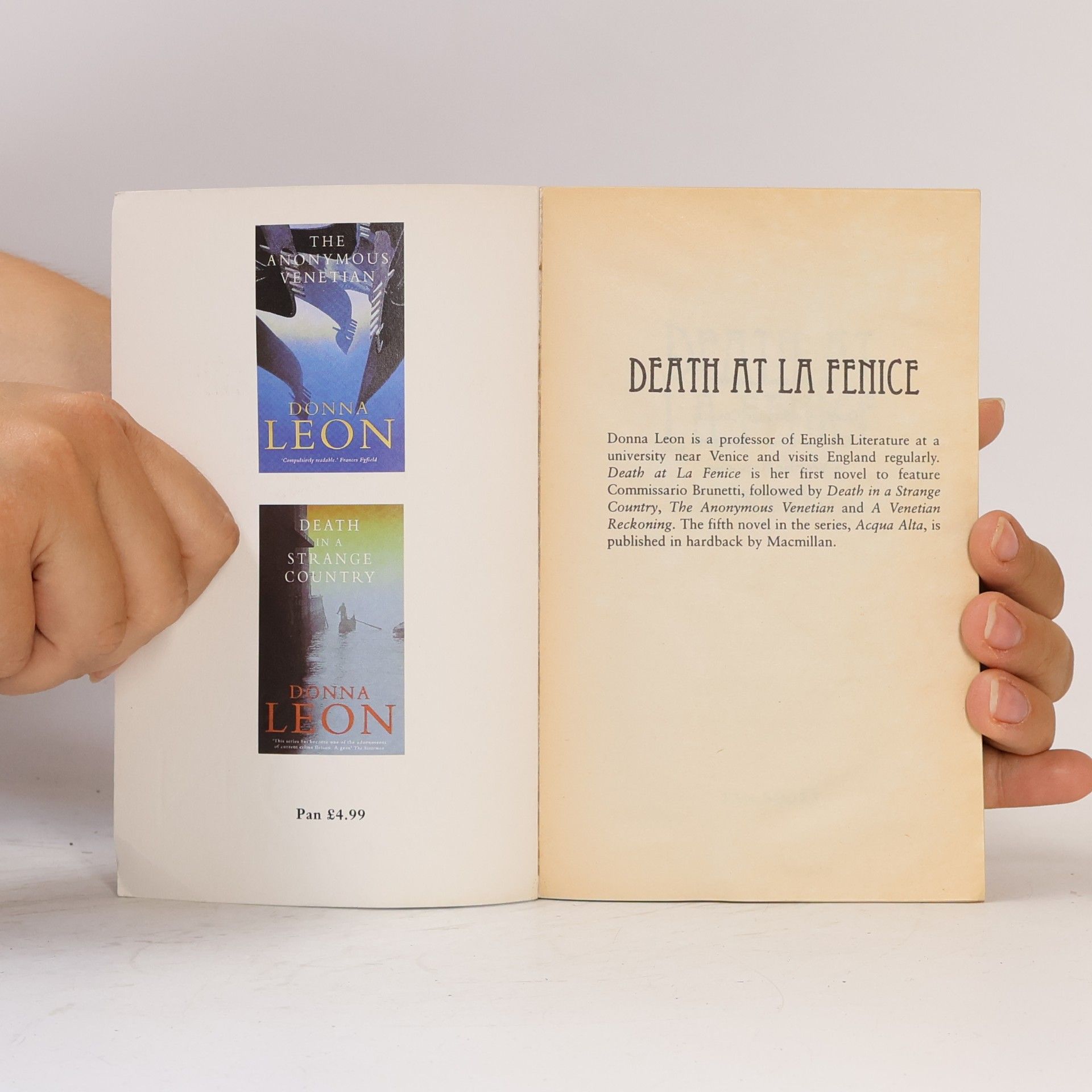 Donna Leon Death at La Fenice