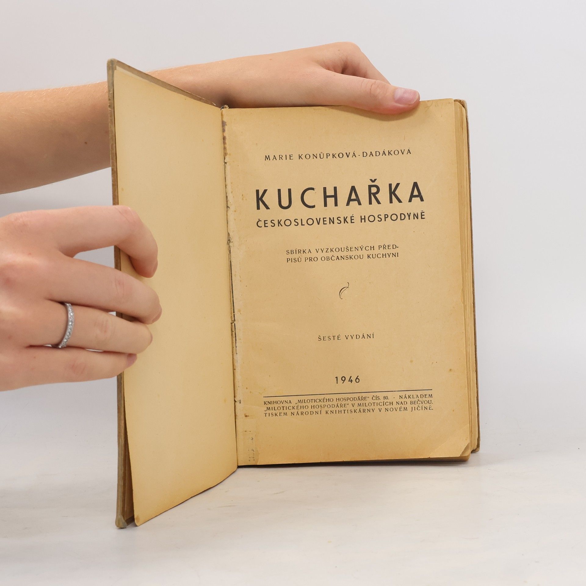 Konůpková Dadáková Marie Kuchařka československé hospodyně