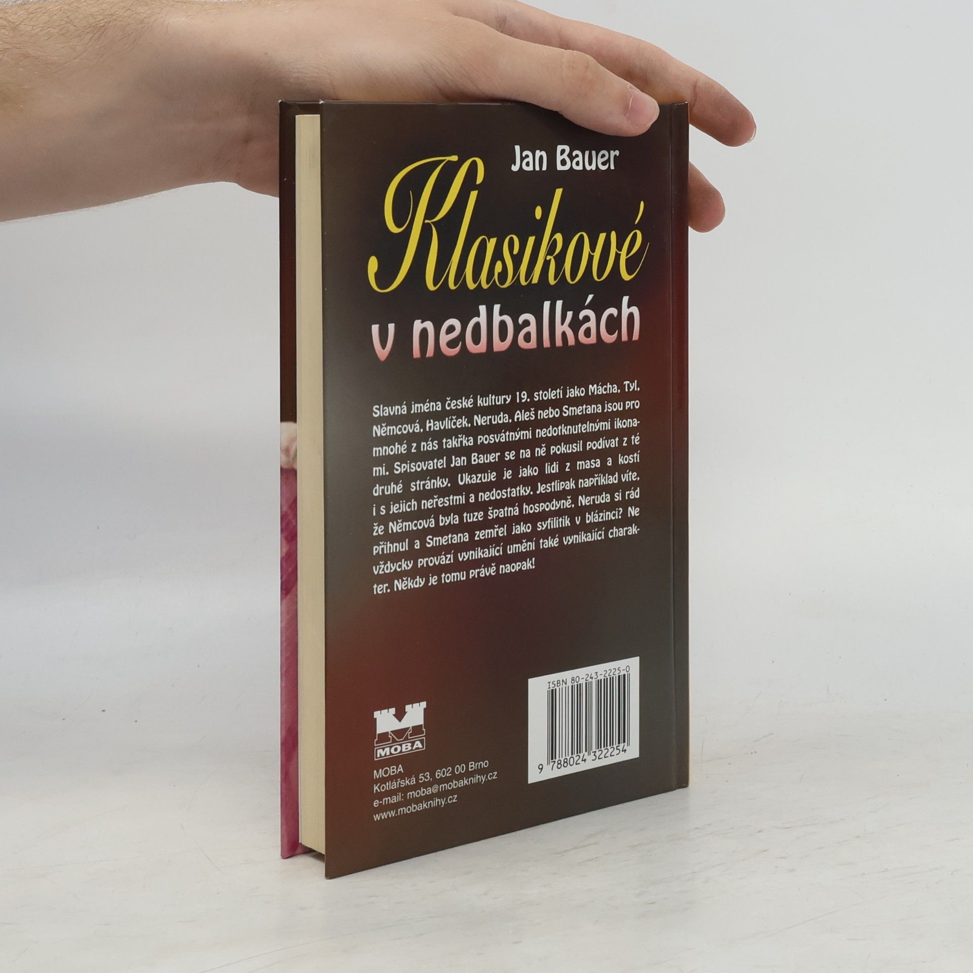 Jan Bauer Klasikové v nedbalkách : za kulisami českého 19. století
