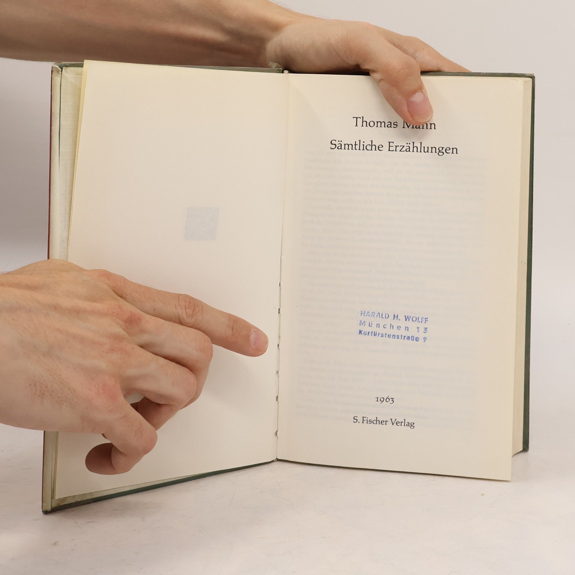 Thomas Mann Sämtliche Erzählungen