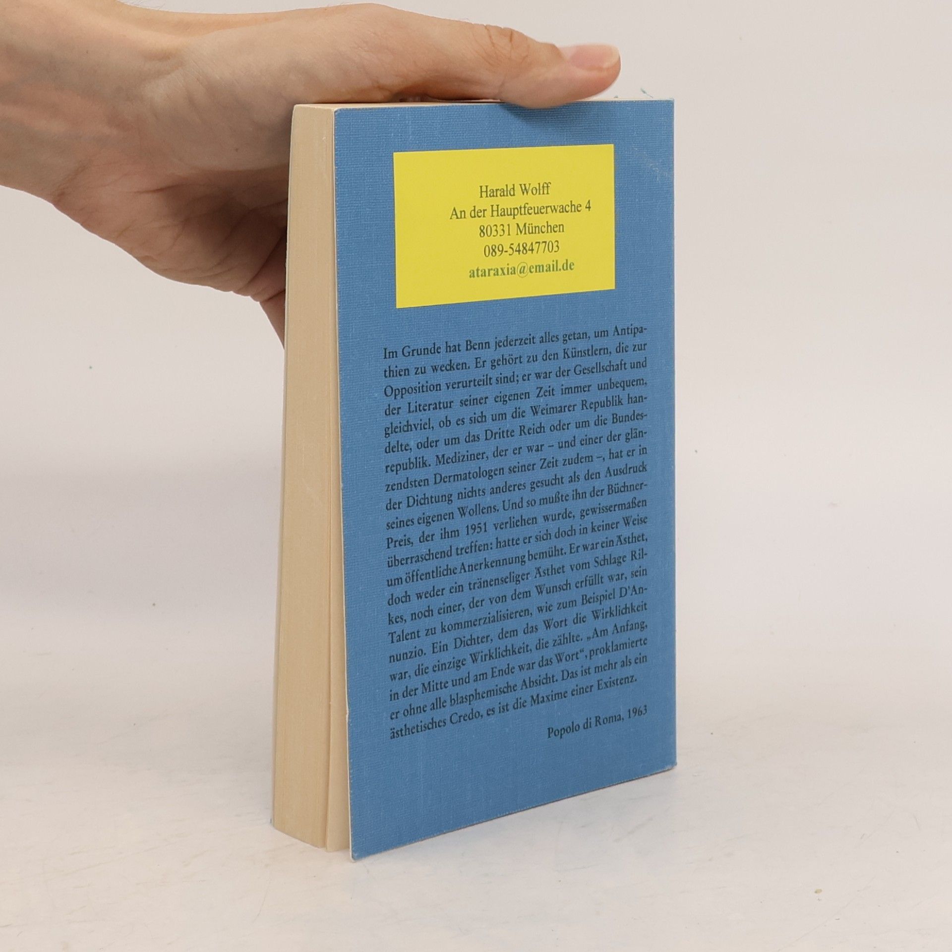 Gottfried Benn Gesammelte Werke 7