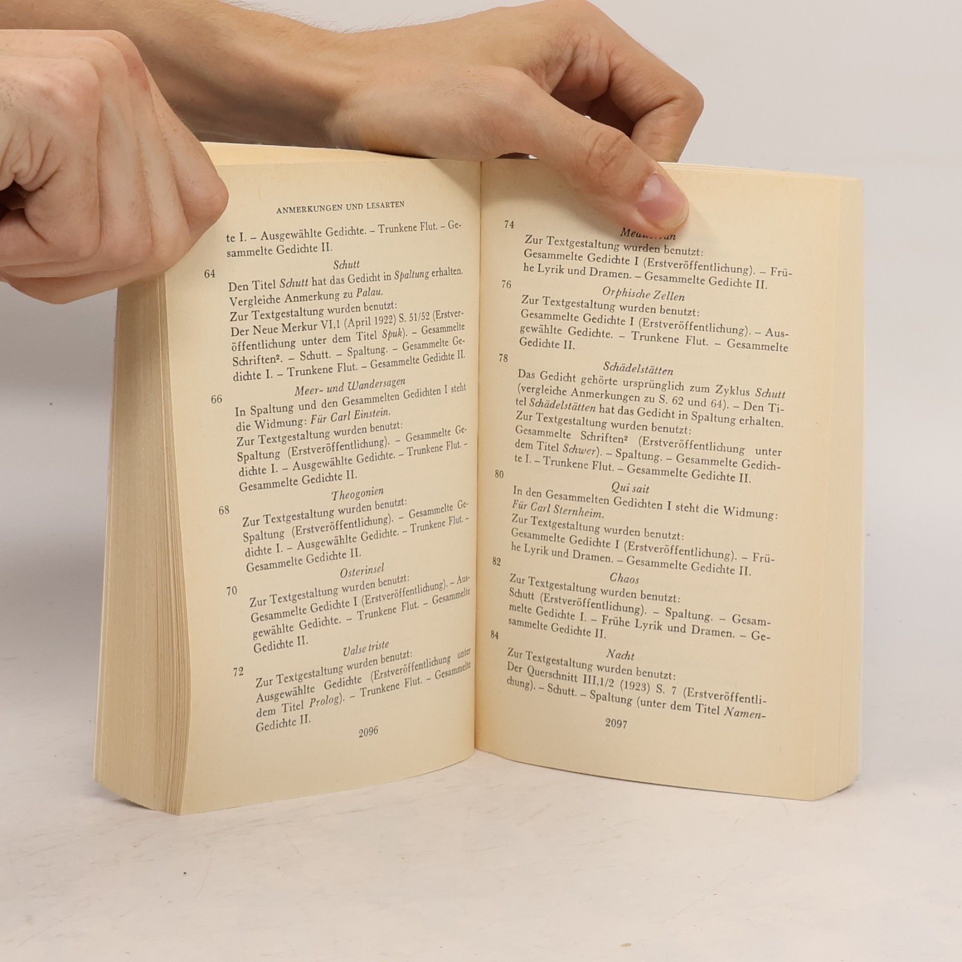 Gottfried Benn Gesammelte Werke 8. Autobiographische Schriften