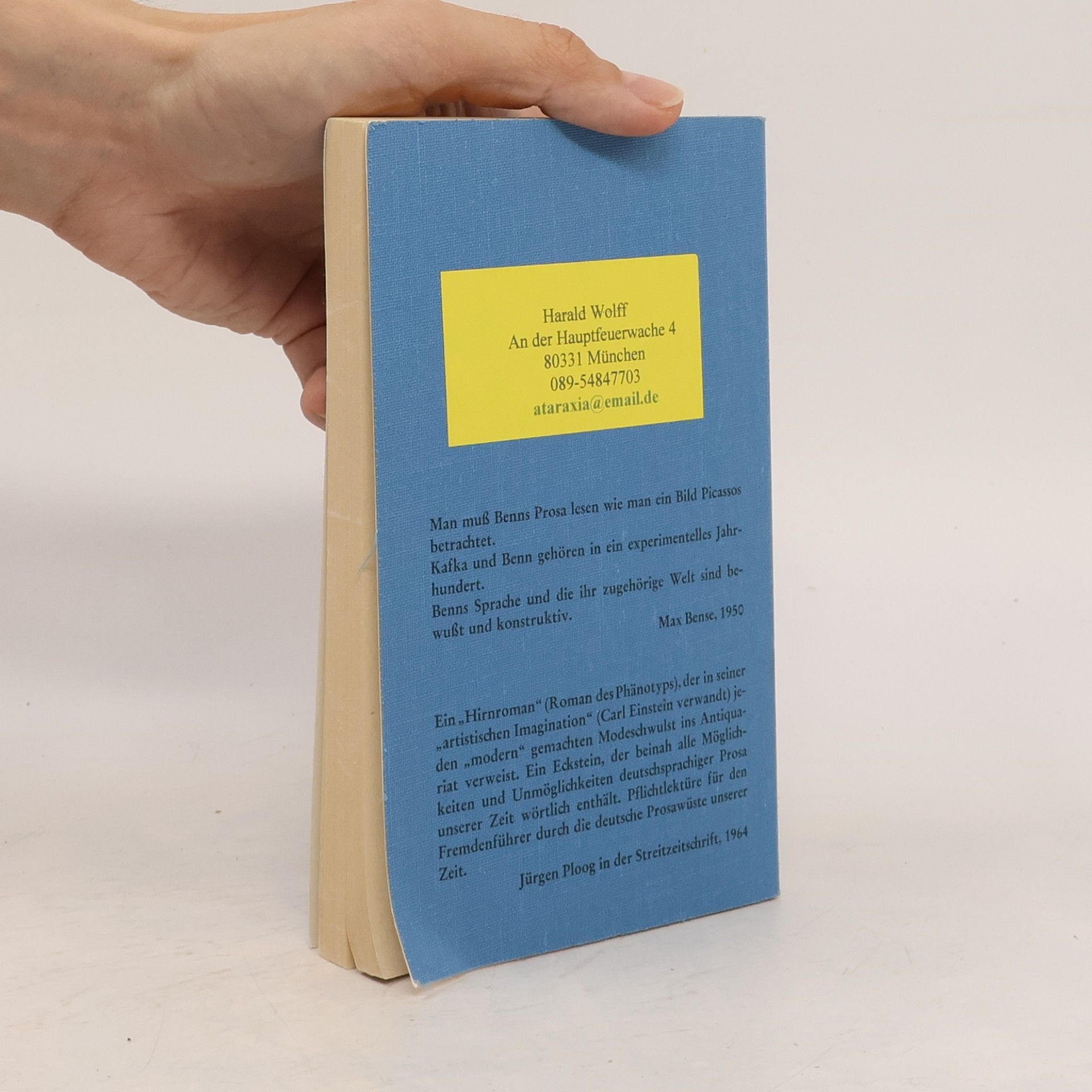 Gottfried Benn Gesammelte Werke 6