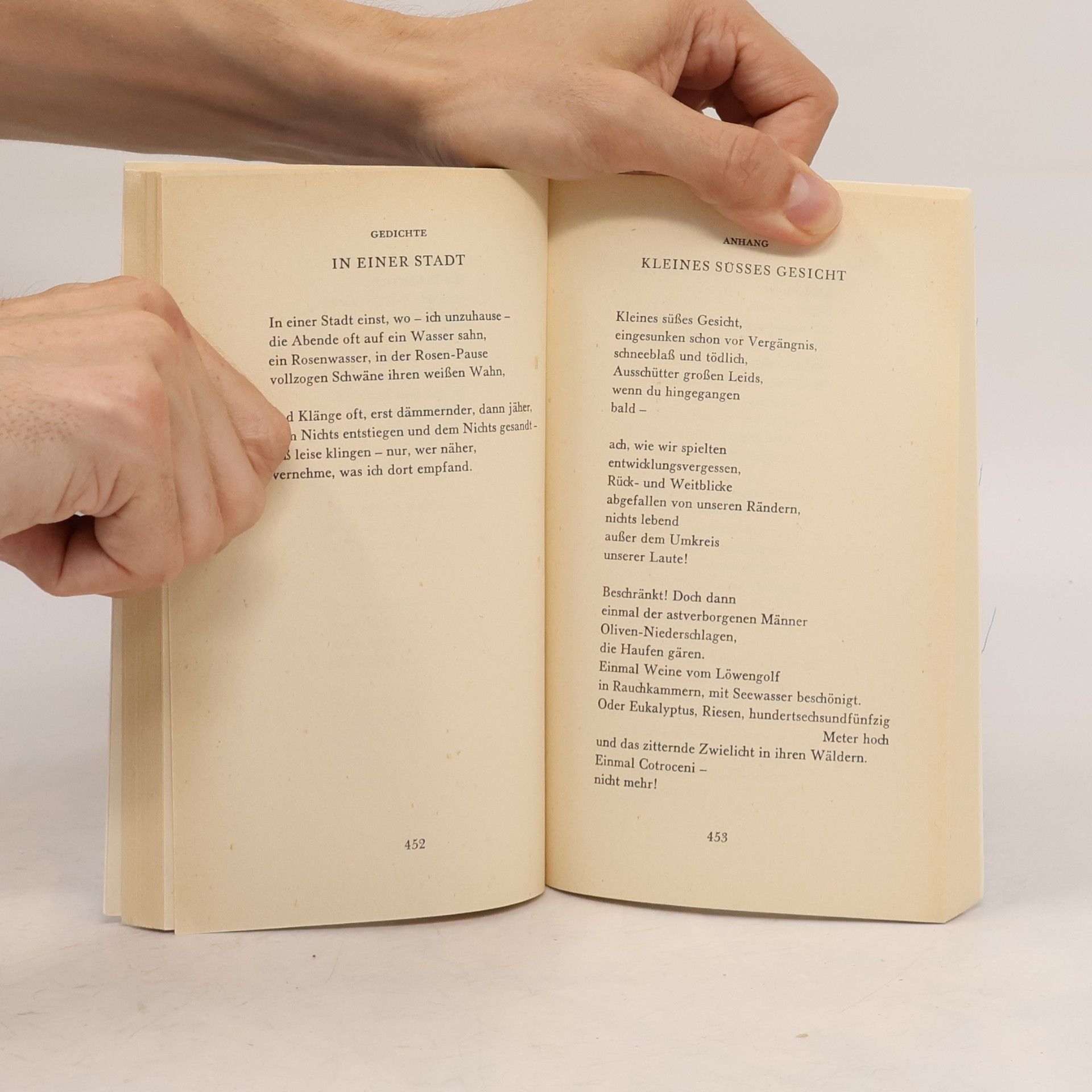 Gottfried Benn Gesammelte Werke 2. Gedichte (Anhang)