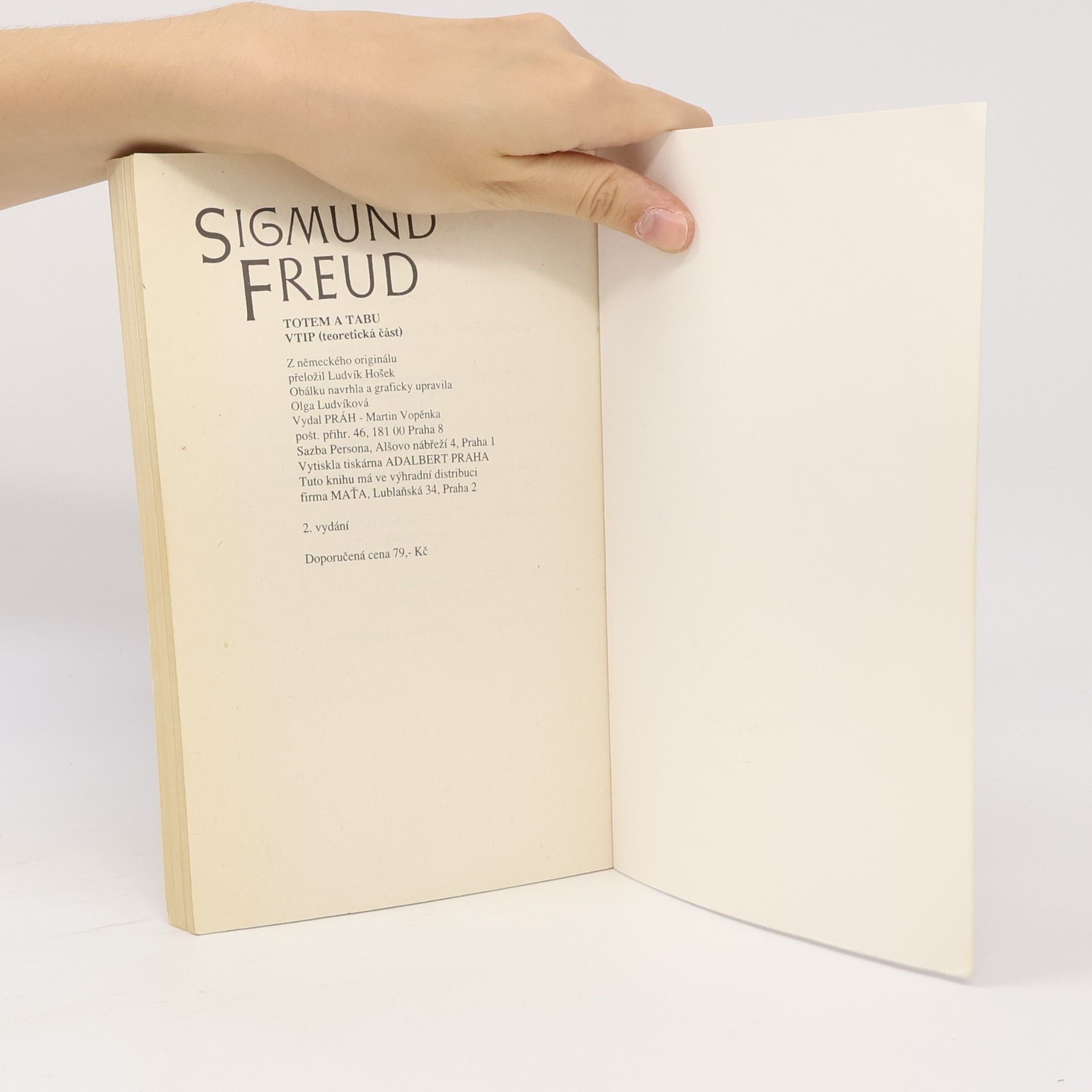Sigmund Freud Totem a tabu, vtip