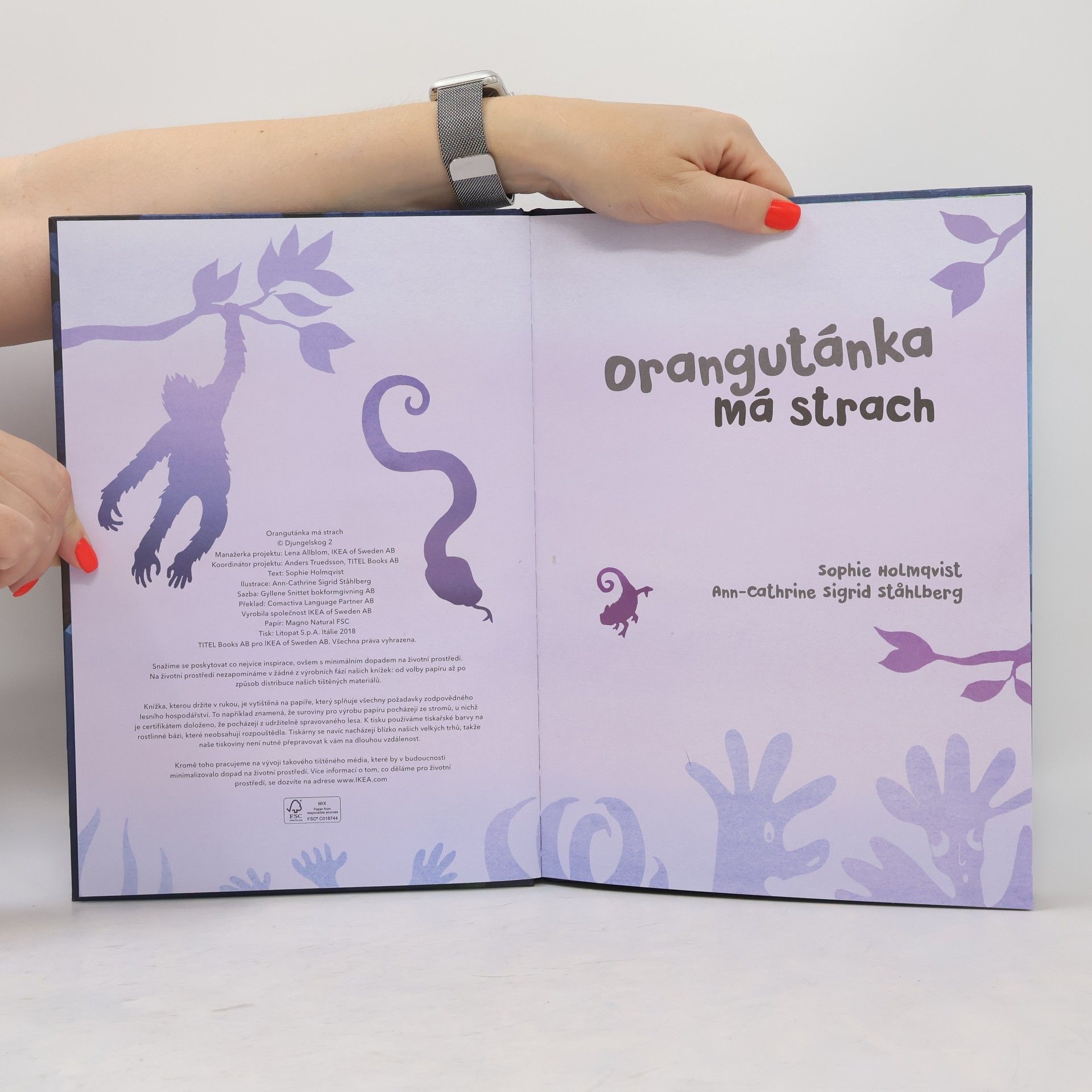 Sophie Holmqvist Orangutánka má strach