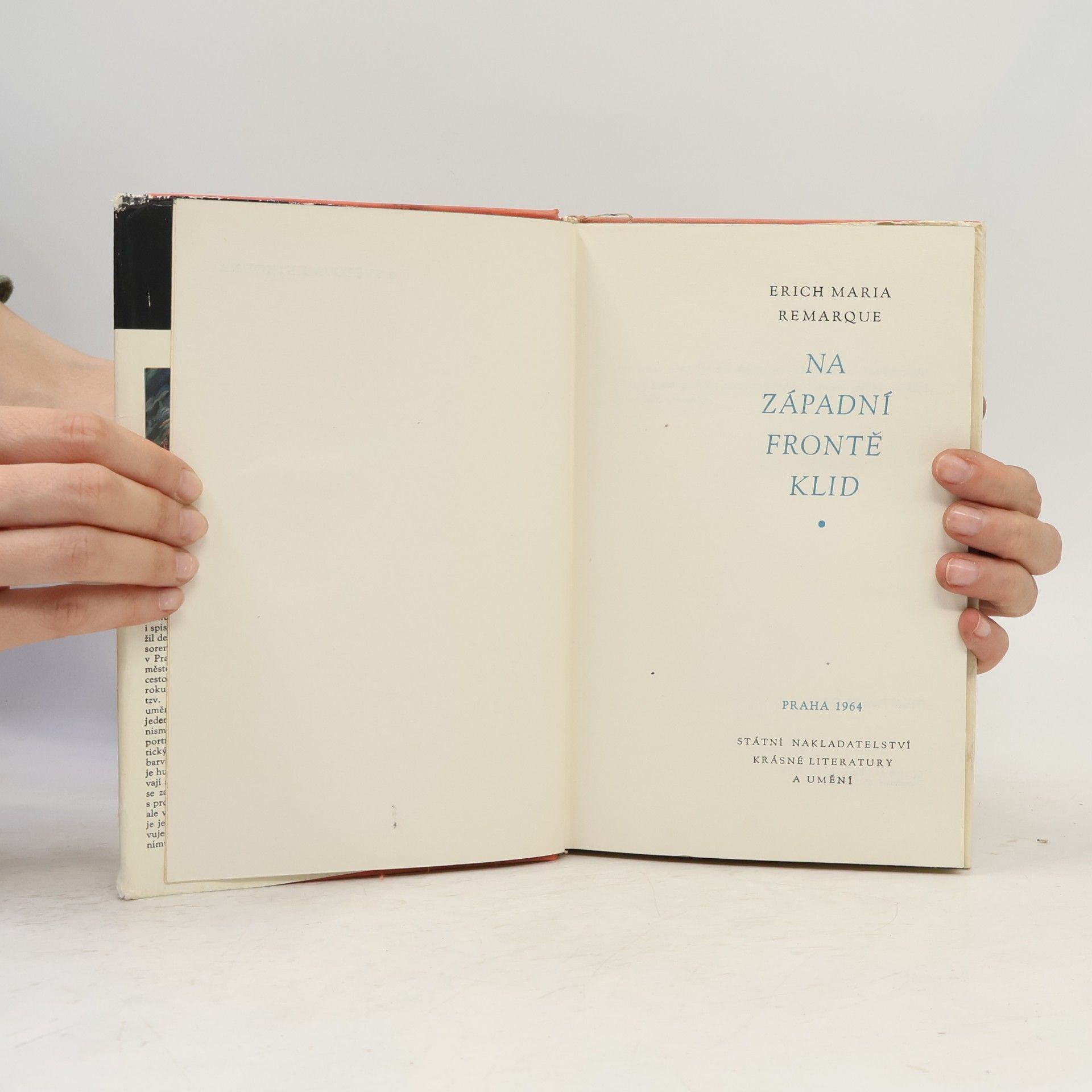 Erich Maria Remarque Na západní frontě klid