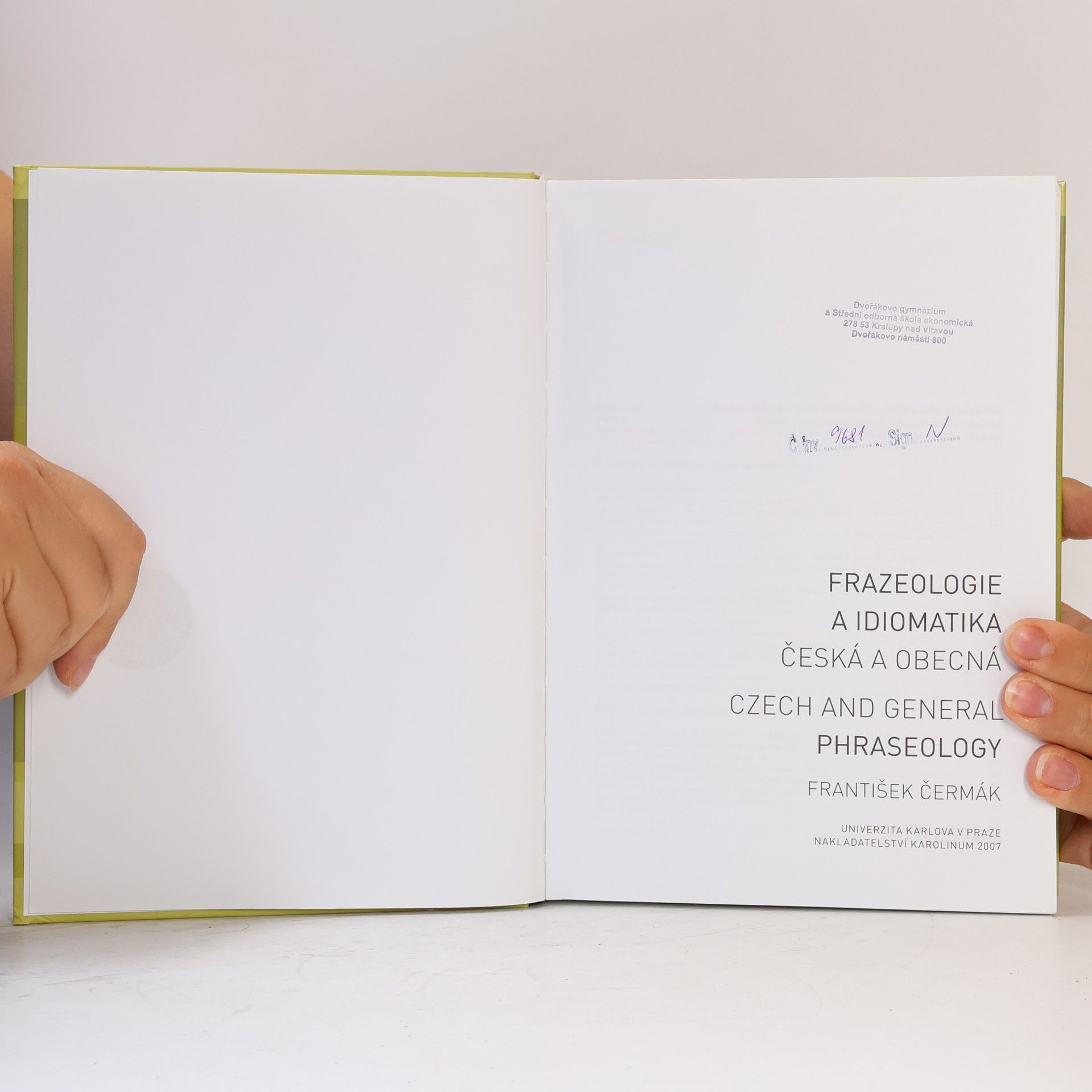 František Čermák Frazeologie a idiomatika - česká a obecná