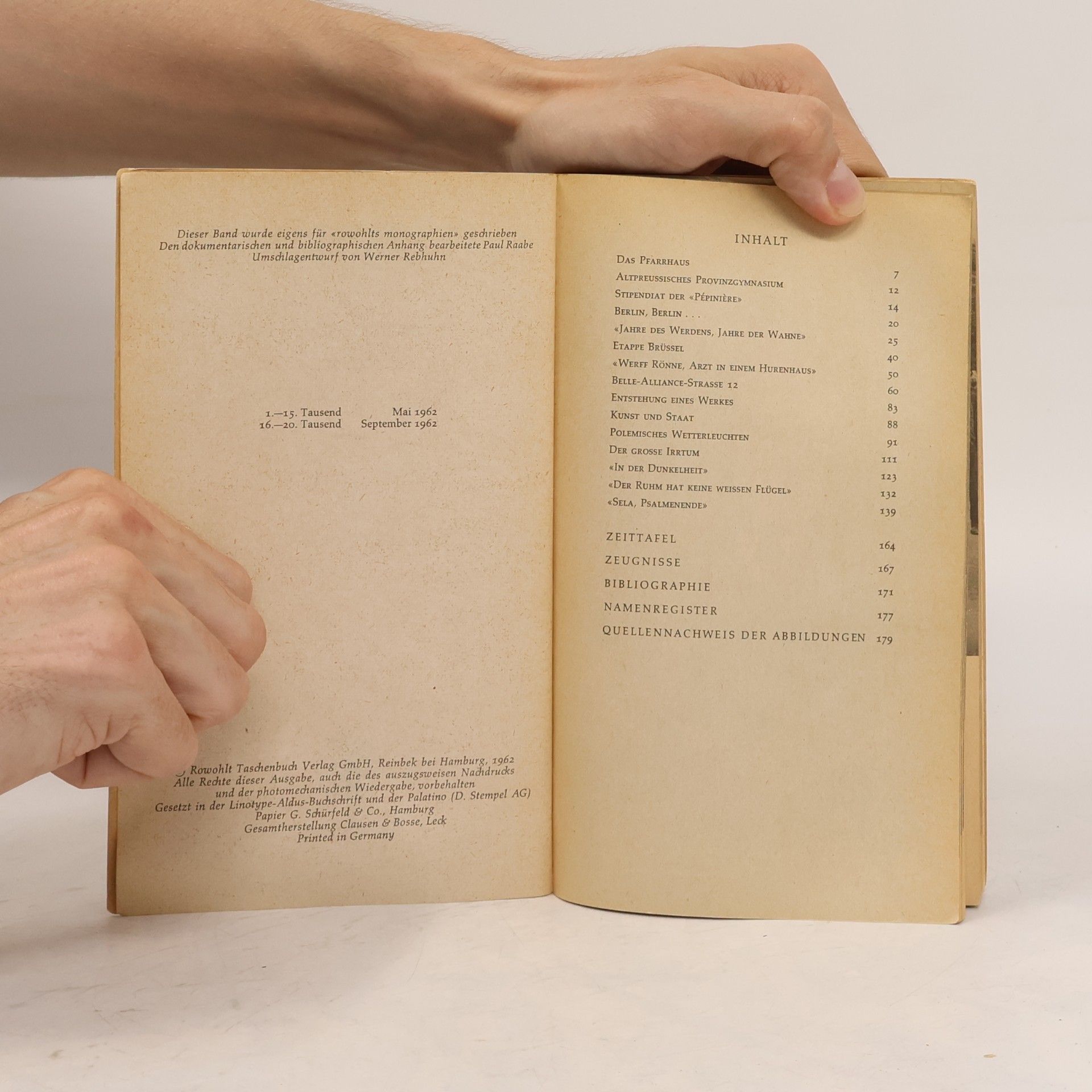 Collectif d'auteurs Rowohlts monographien. Gottfried Benn