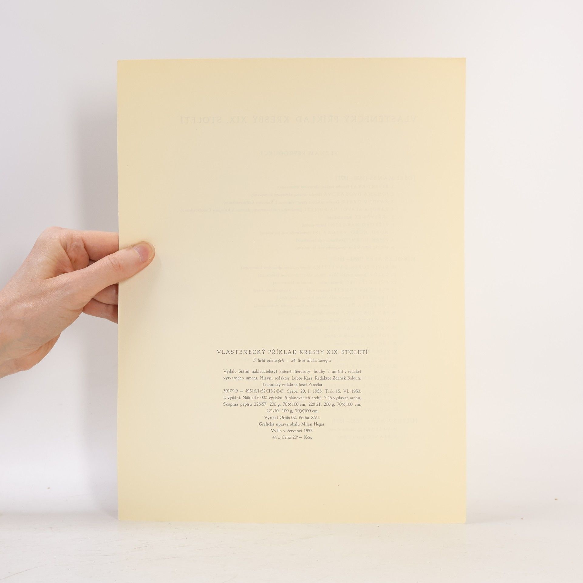Collectif d'auteurs Vlastenecký příklad České kresby XIX. století