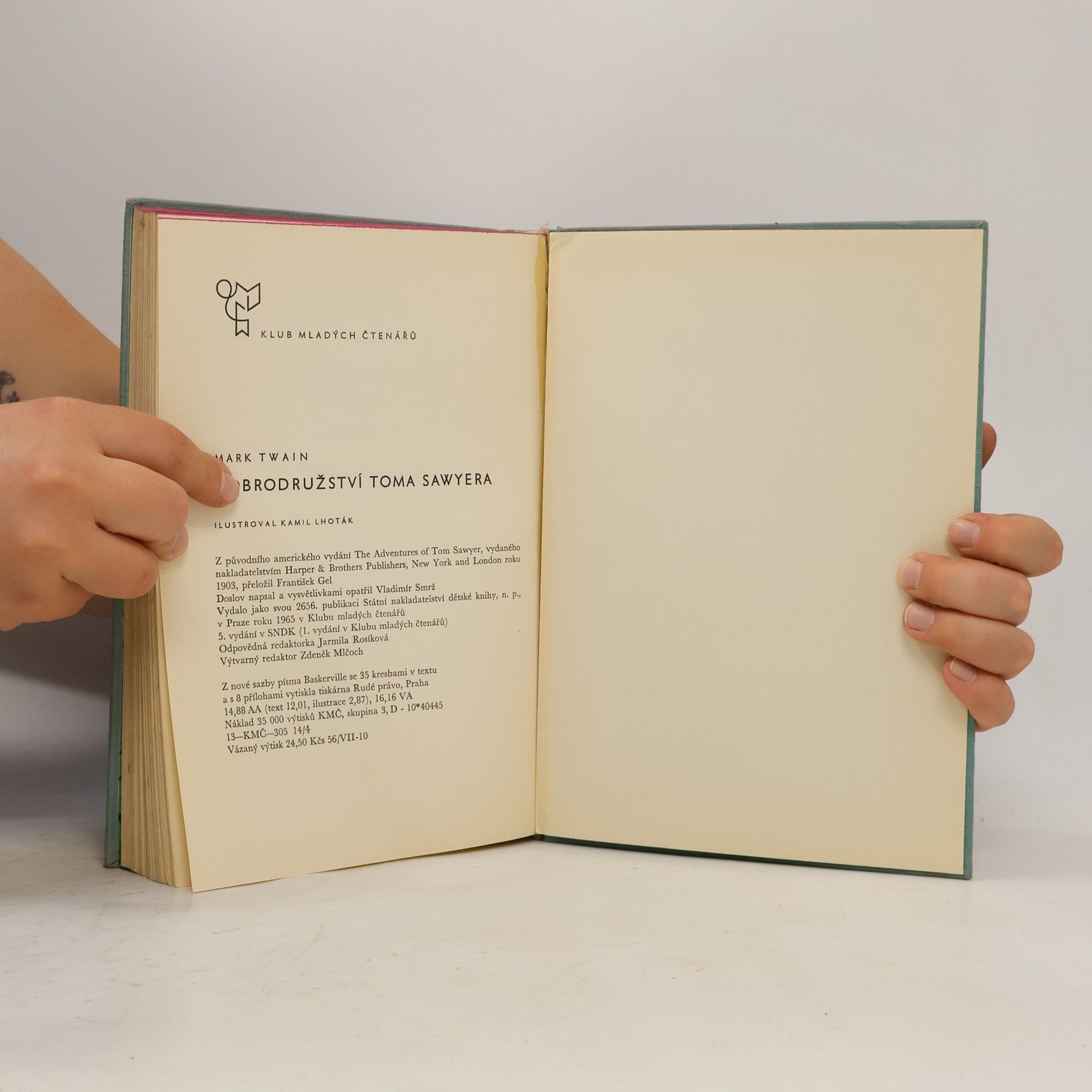 Mark Twain Dobrodružství Toma Sawyera
