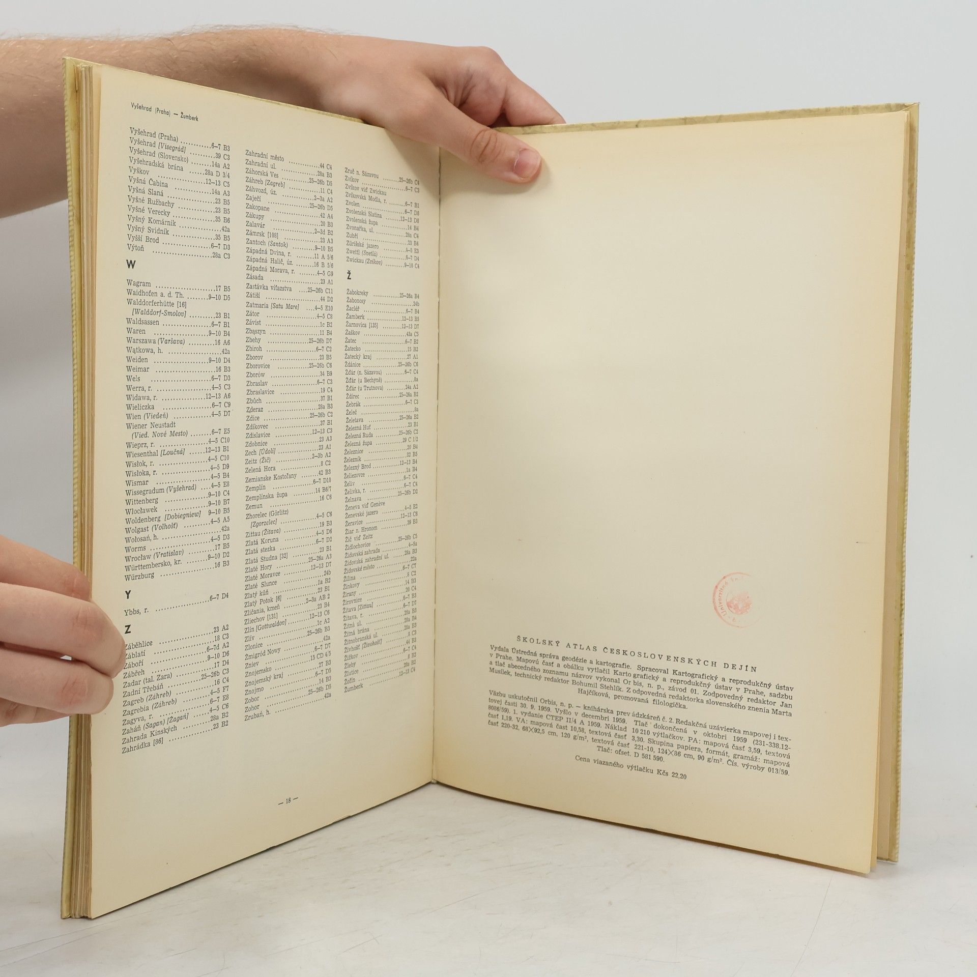 Kolektiv autorů Školský atlas československých dejín