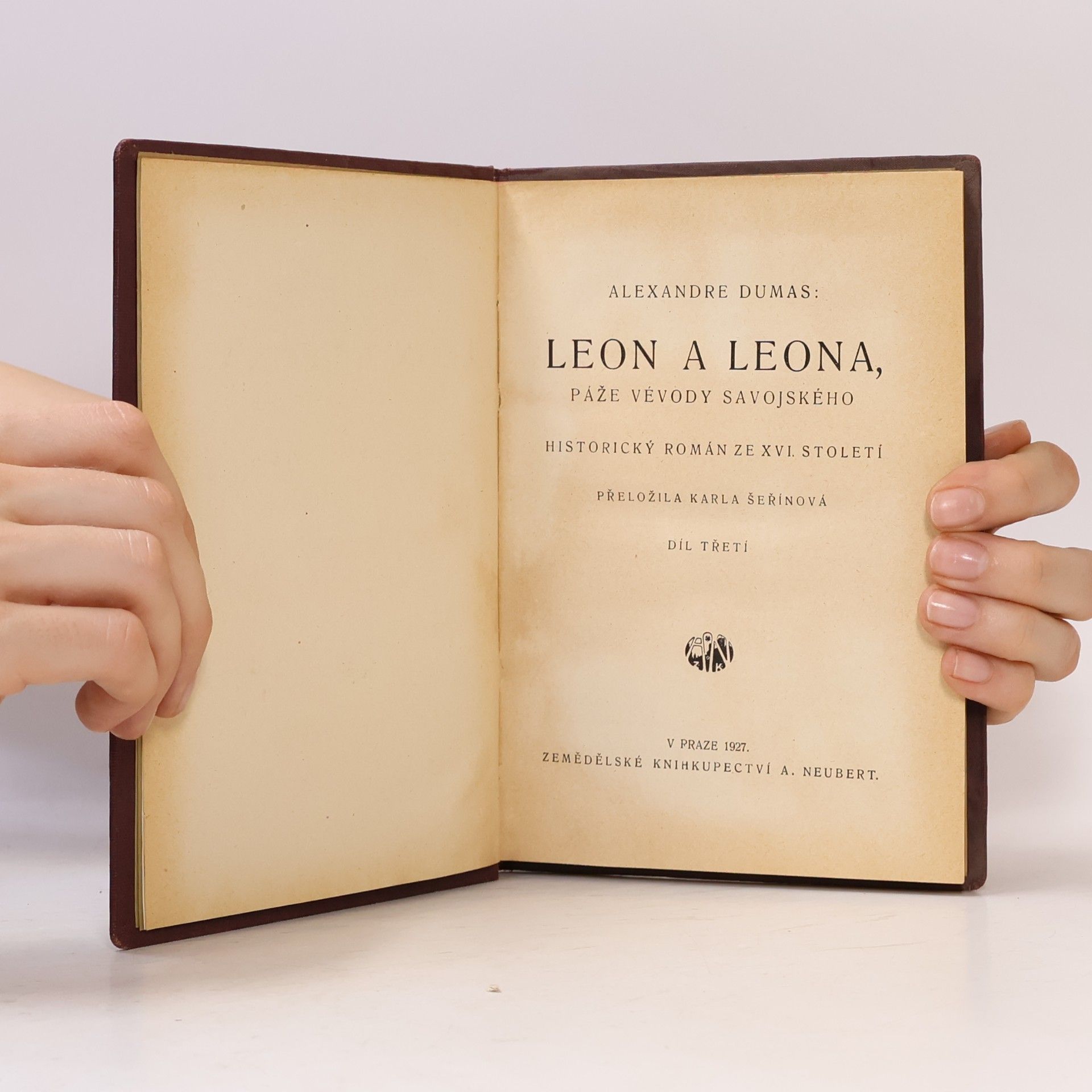 Alexandre Dumas starší Leone-Leona, páže vévody Savojského