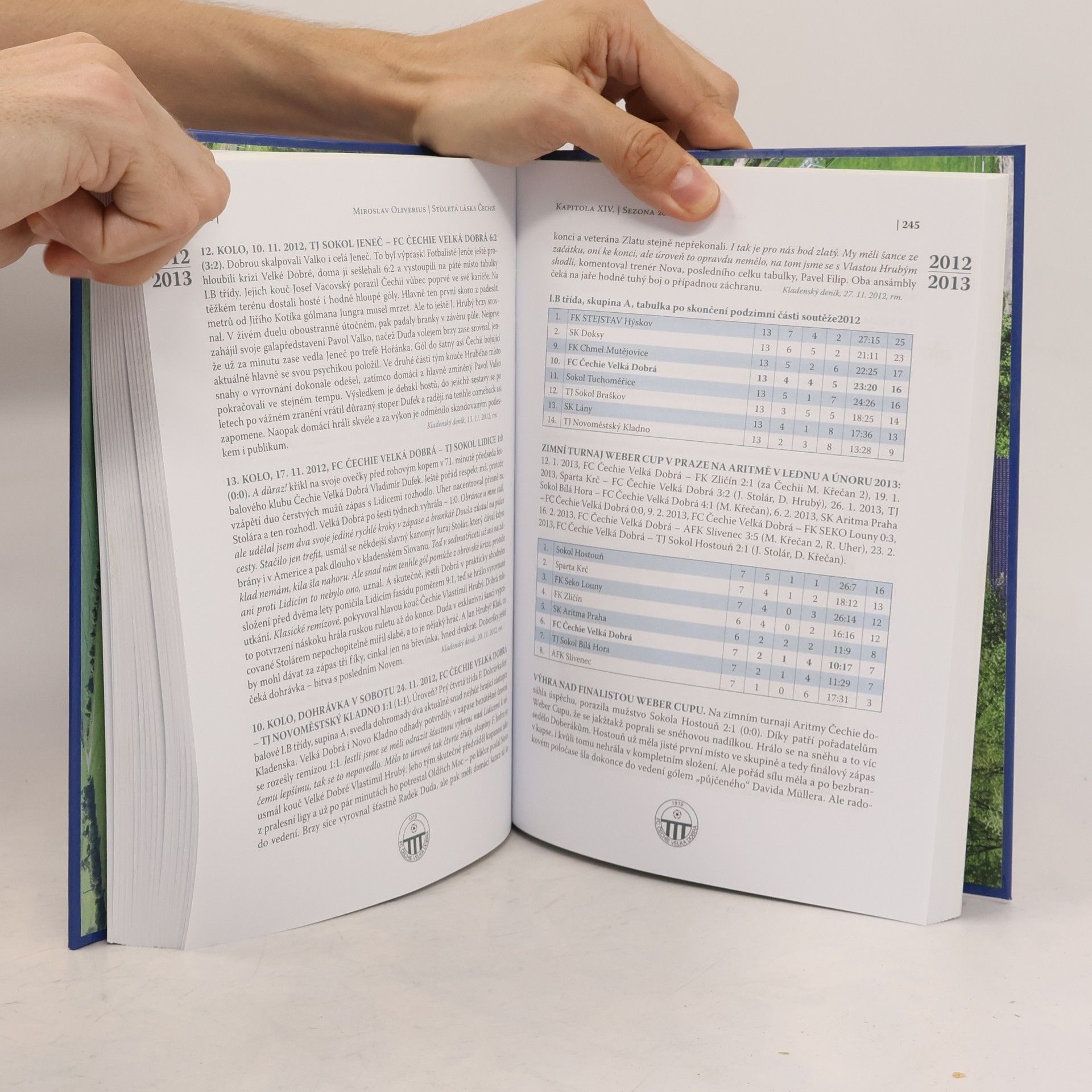 Miroslav Oliverius Stoletá láska Čechie. Almanach ke 100. výročí doberské kopané