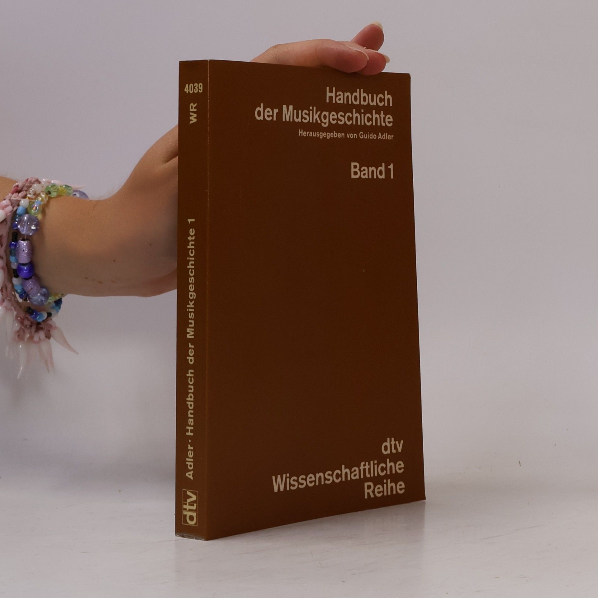 Guido Adler Handbuch der Musikgeschichte 1