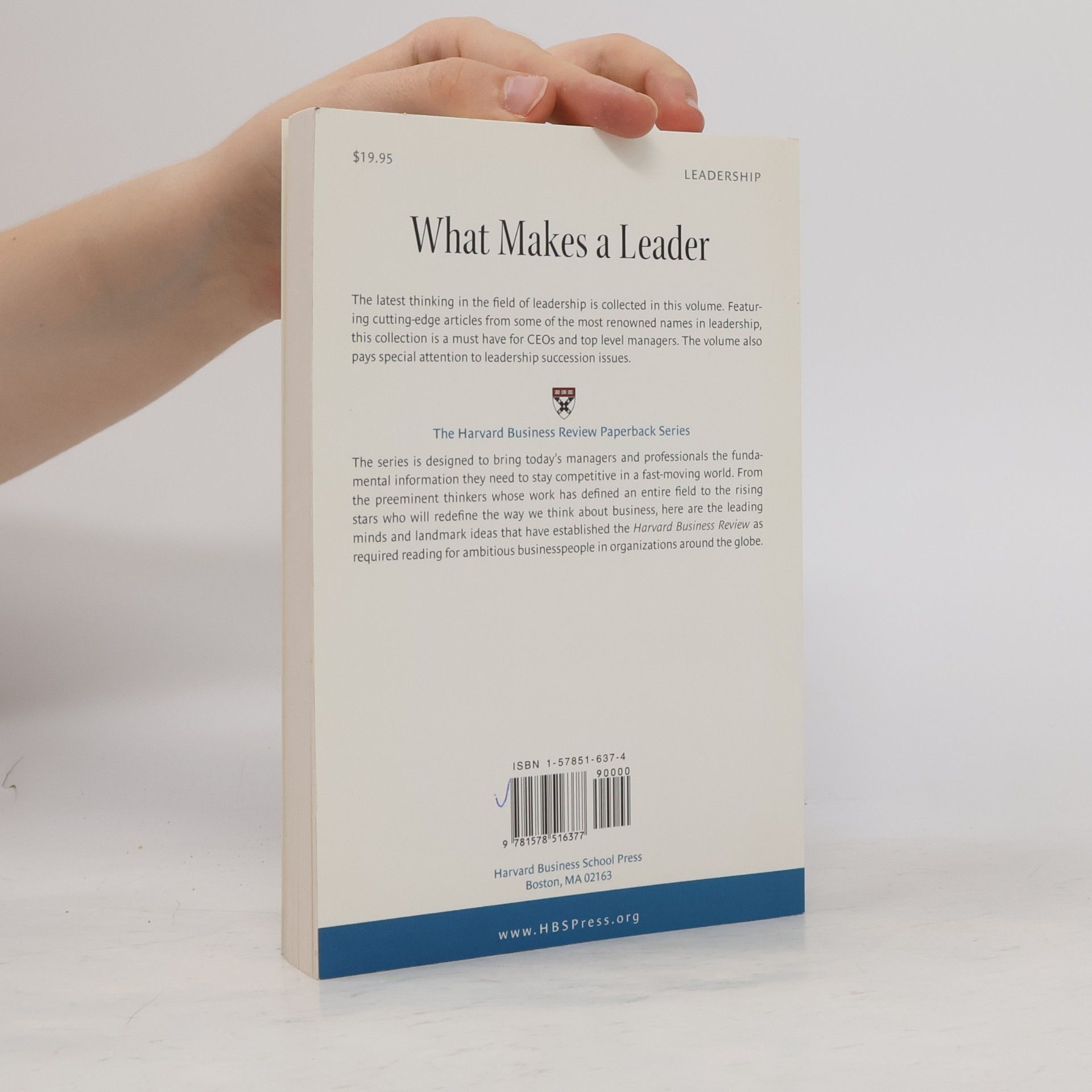 Collectif d'auteurs Harvard Business Review on what Makes a Leader