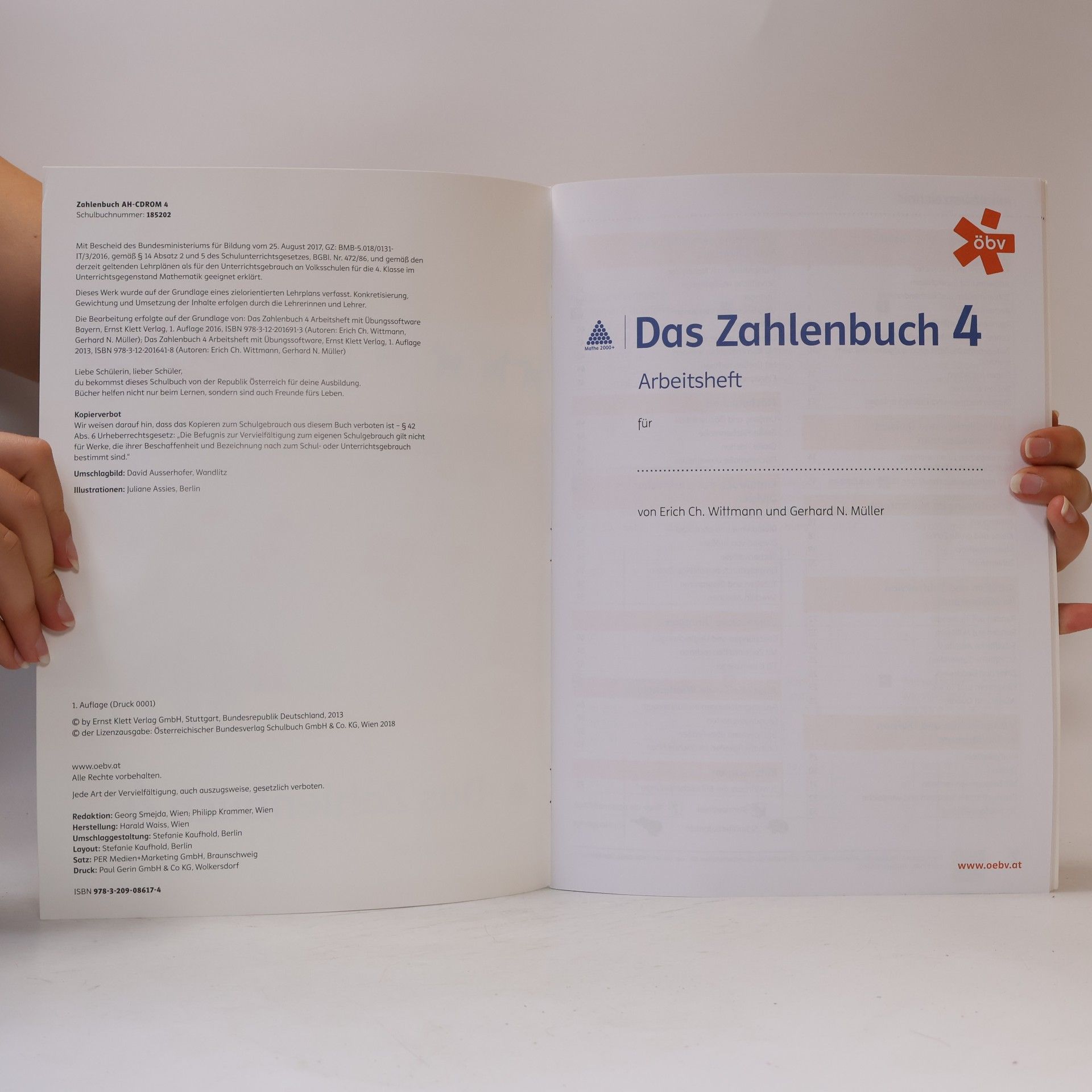 Erich Wittmann Das Zahlenbuch 4, Arbeitsheft mit CD-ROM