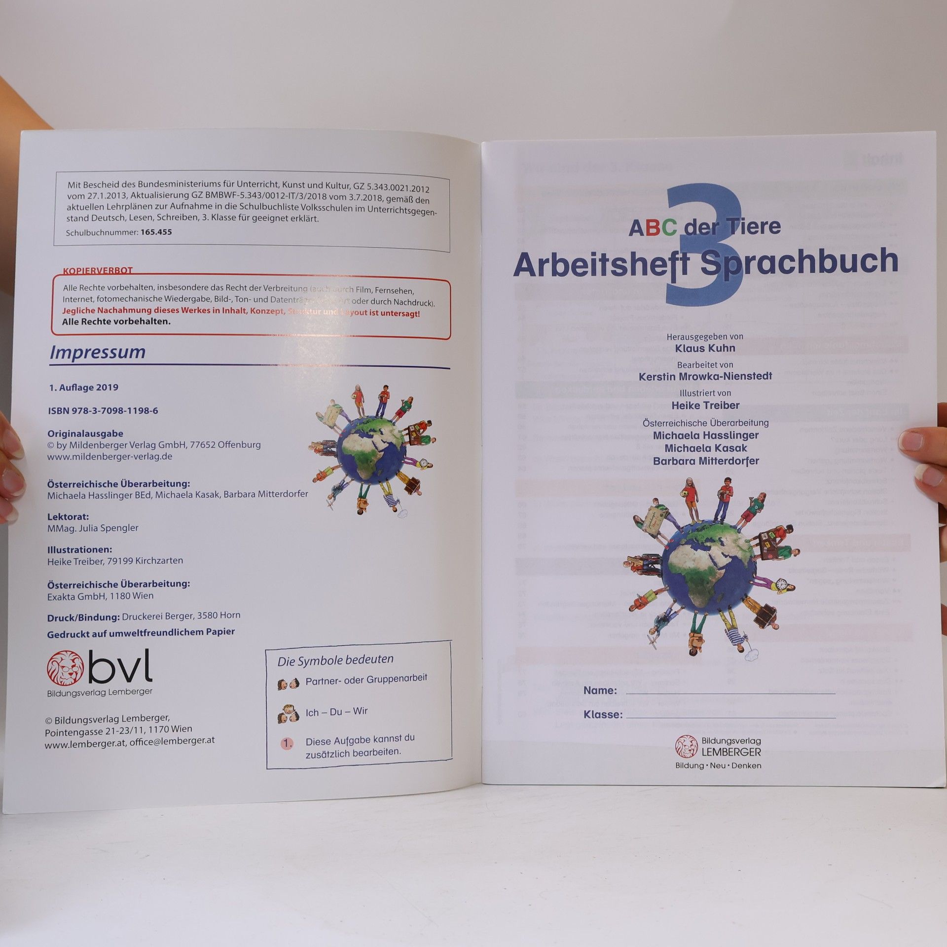 Klaus Kuhn ABC der Tiere Arbeitsheft Sprachbuch 3
