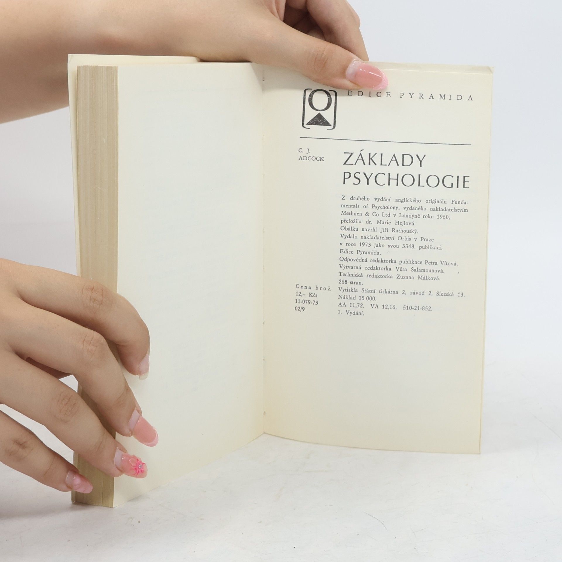 Cyril John Adcock Základy psychologie