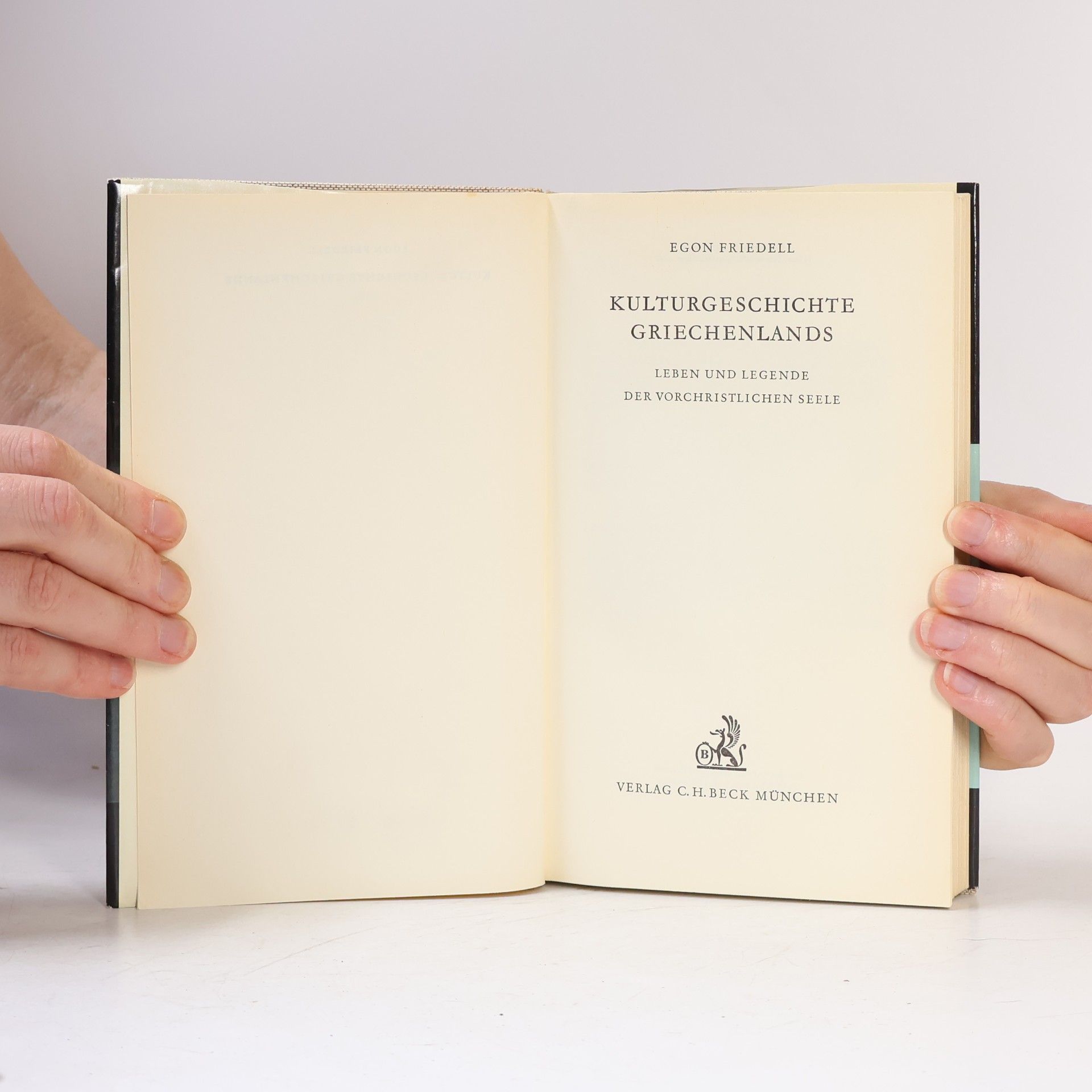 Egon Friedell Kulturgeschichte griechenlands