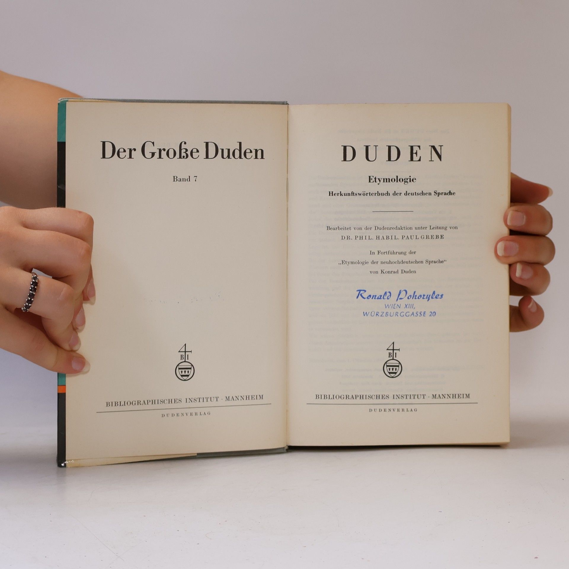 Kolektiv autorů Der große Duden Herkunftswörterbuch. Etymologie 7