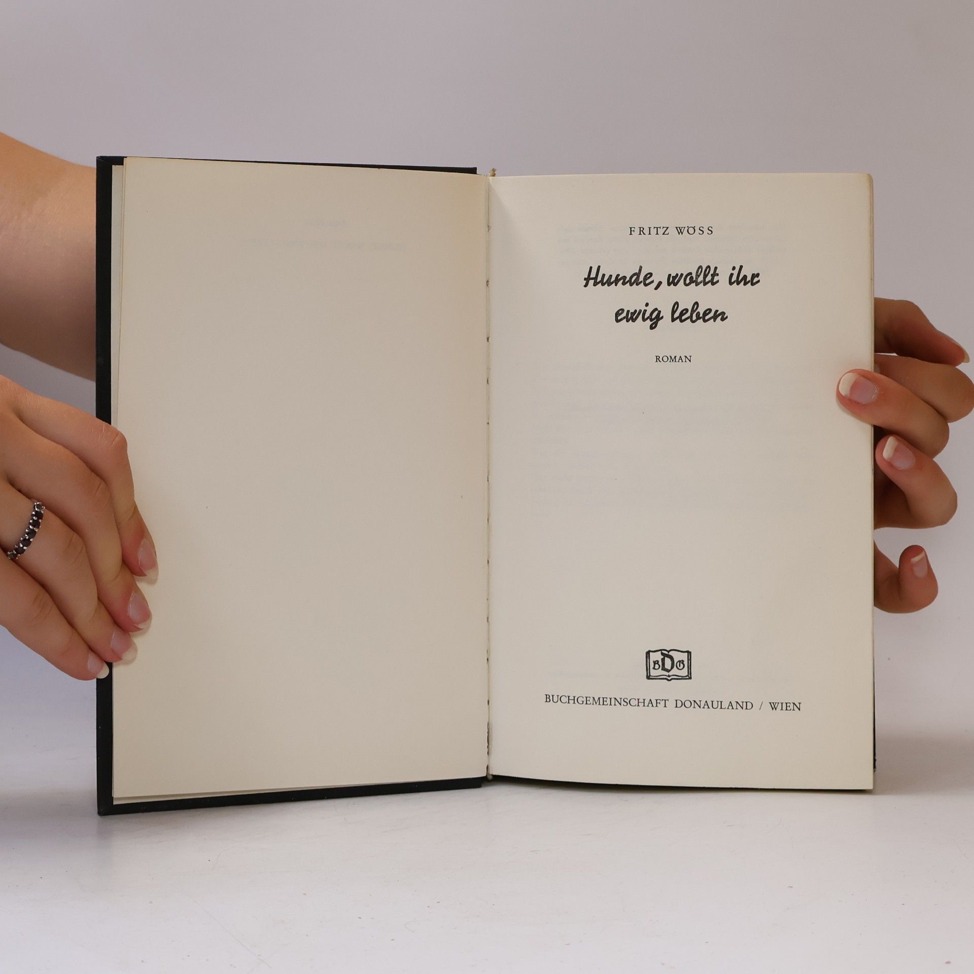 Fritz Wöss Hunde, wollt ihr ewig leben