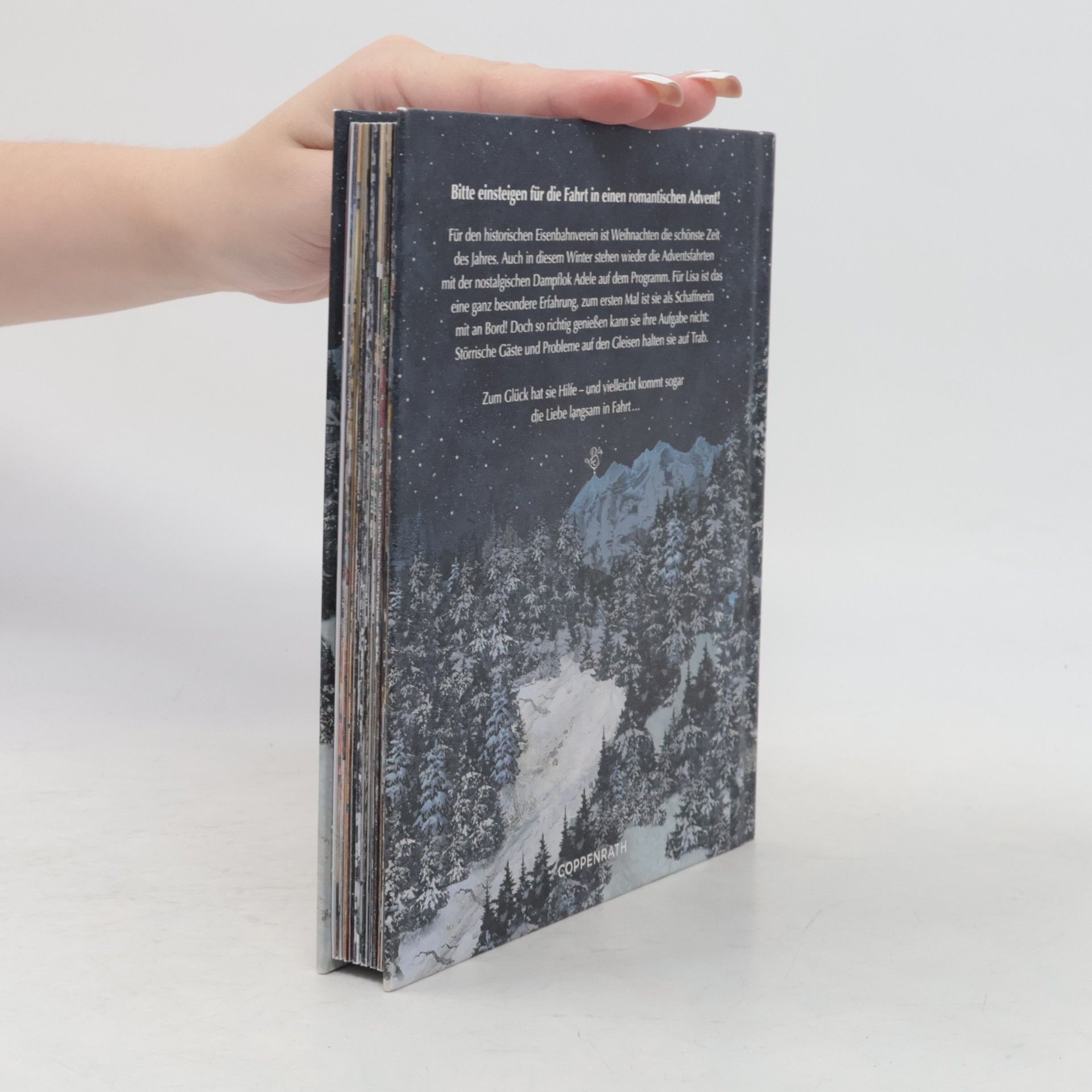Gitta Edelmann Weihnachtsexpress ins Glück. Adventskalenderbuch mit Ausklappseiten , Eine romantische Weihnachtsgeschichte in 24 Kapiteln