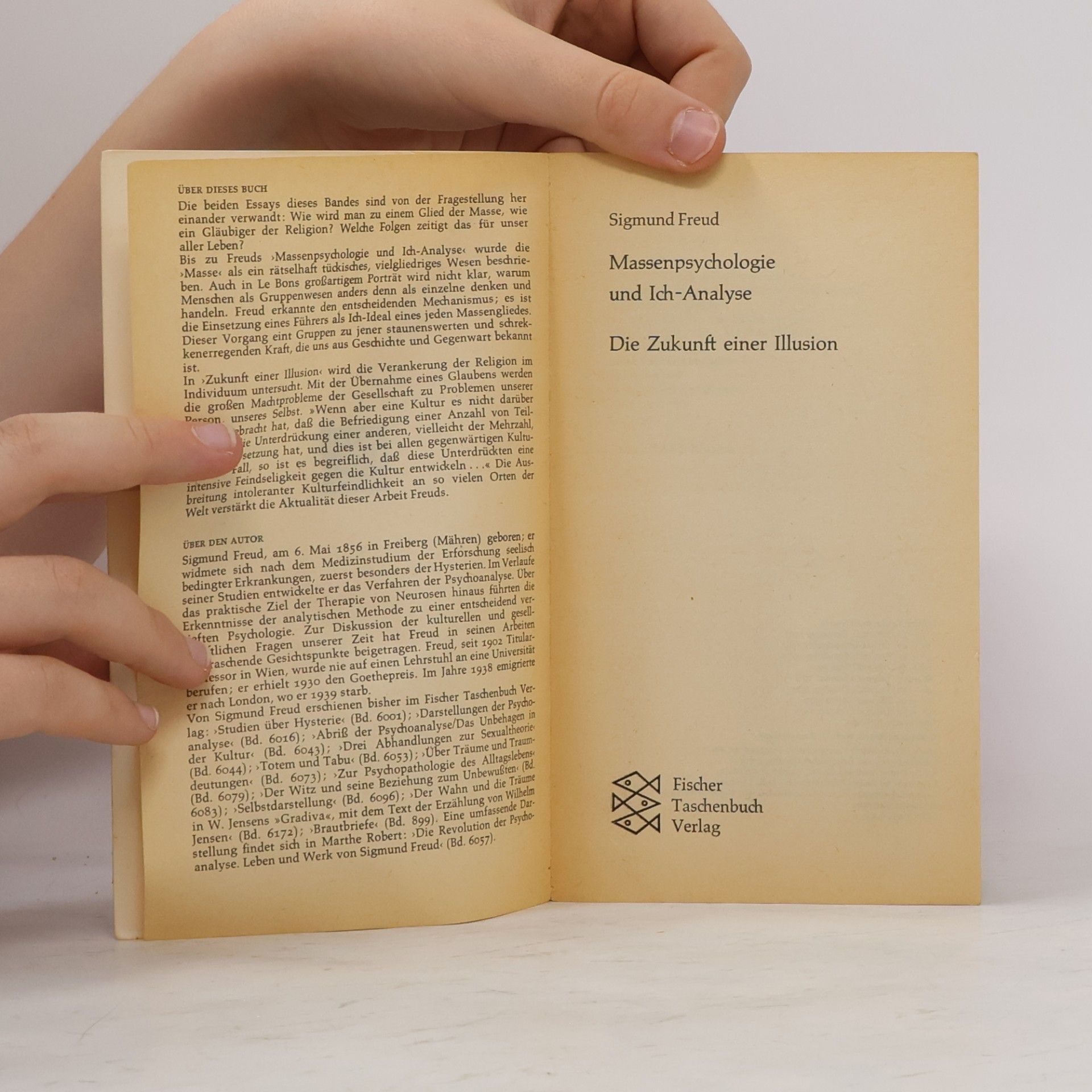 Sigmund Freud Massenpsychologie und Ich-Analyse