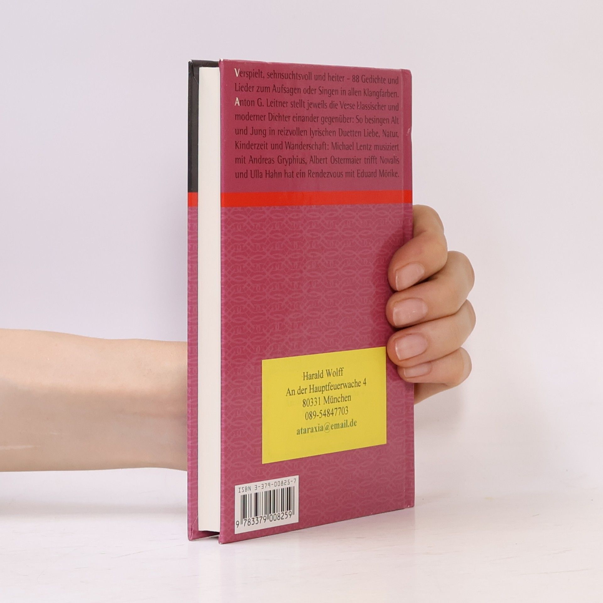Anton G. Leitner Ein Poet will Dein sein
