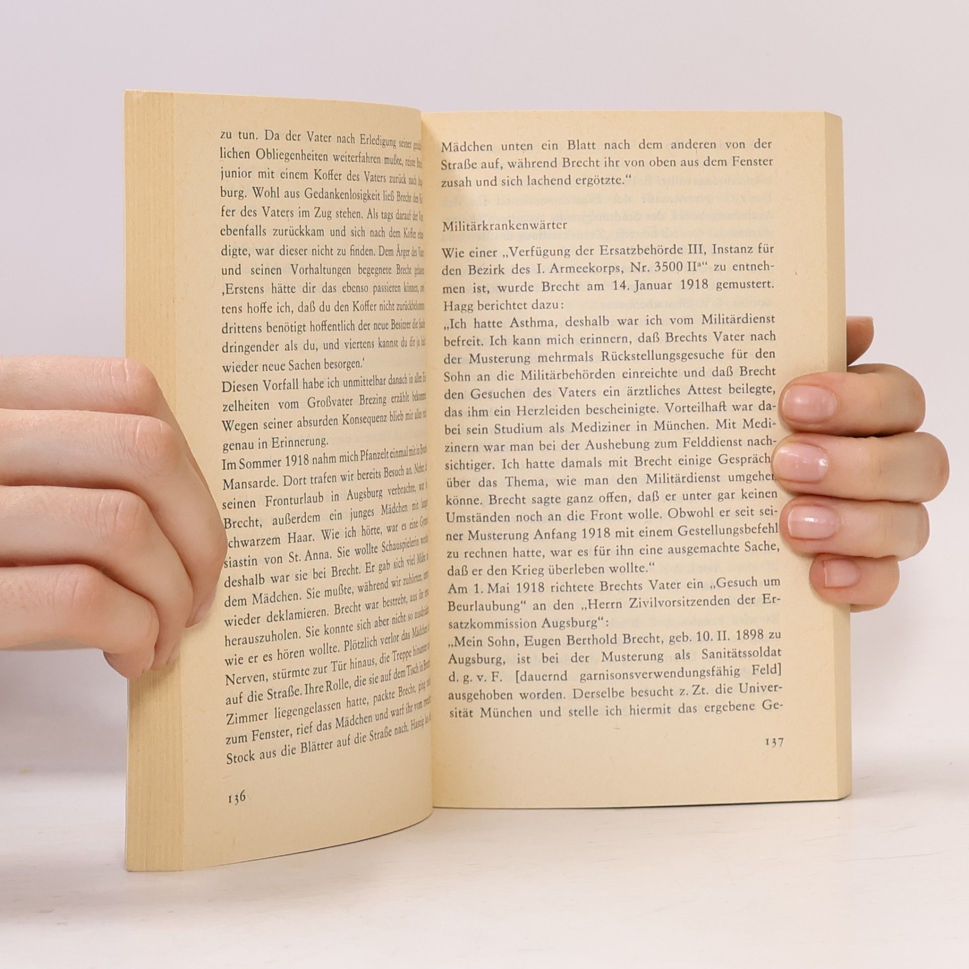 Werner Frisch Suhrkamp Taschenbuch - 297: Brecht in Augsburg